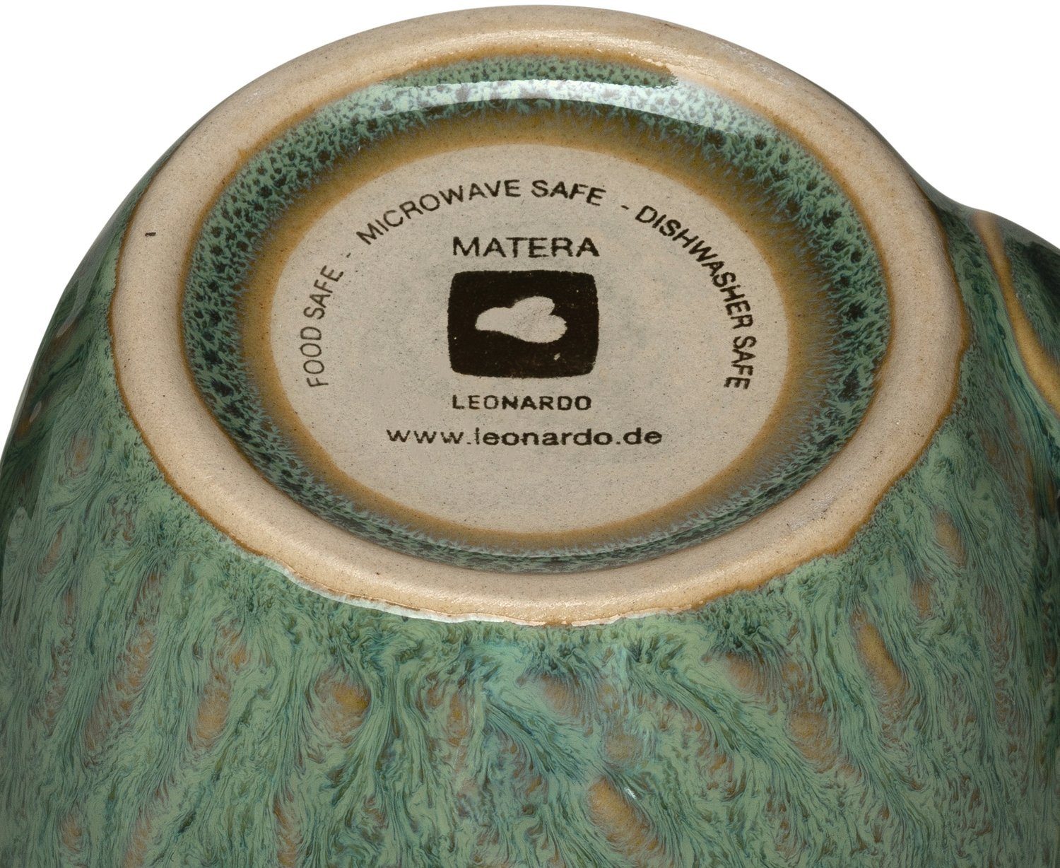 LEONARDO Becher Matera, Keramik, 430 ml, grün 6-teilig