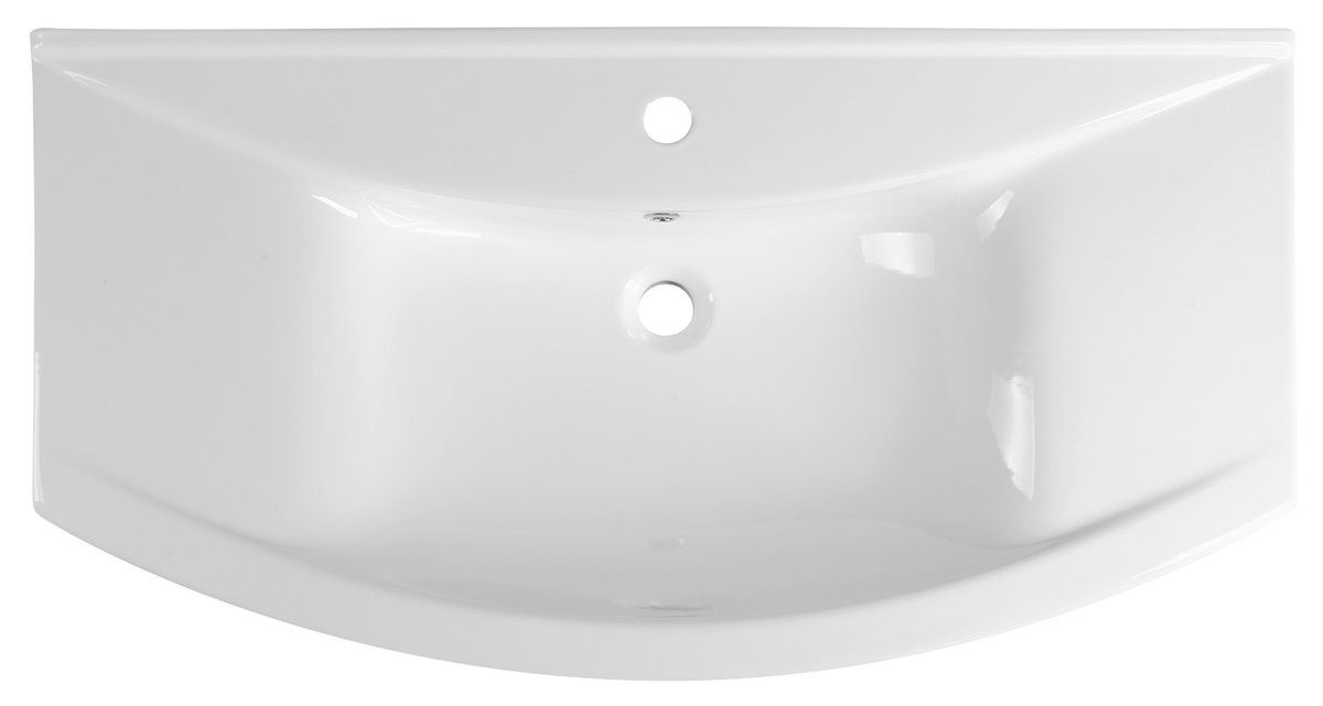 Aqualine Waschtisch ZERO 97 Keramik-Waschtisch 97x51cm, weiß, Aqualine-6095