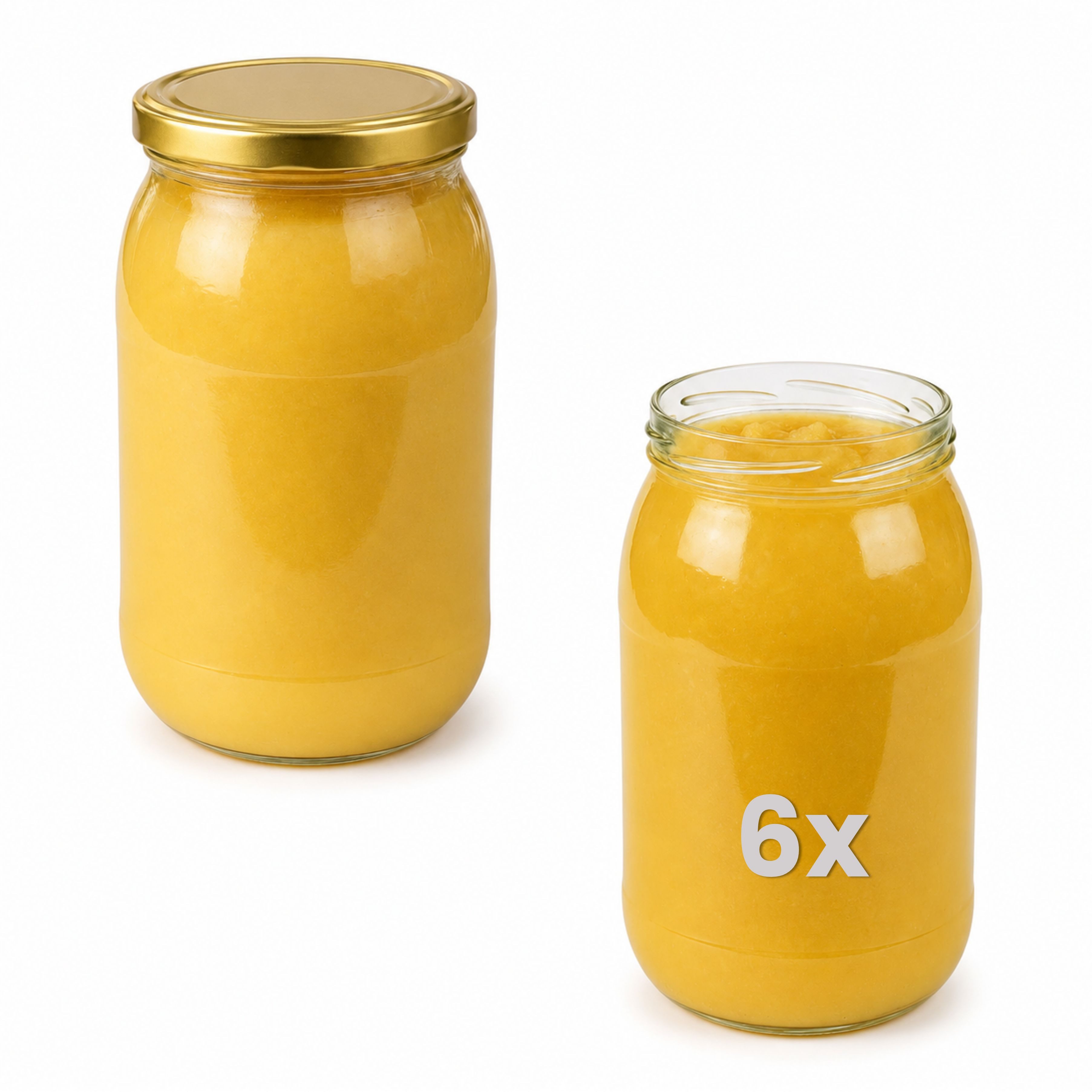 mikken Einmachglas 900 ml große Einmachgläser Einkochgläser Schraubgläser Vorratsgläser, (Set, 6-tlg., Spar-Set), luftdicht schließend, zum pasteurisieren geeignet