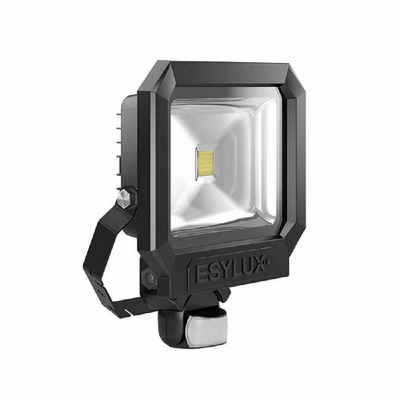 ESYLUX LED Dekolicht OFL/AFL SUN LED-Strahler 50W 1 LED schwarz matt + Bewegungsmelder