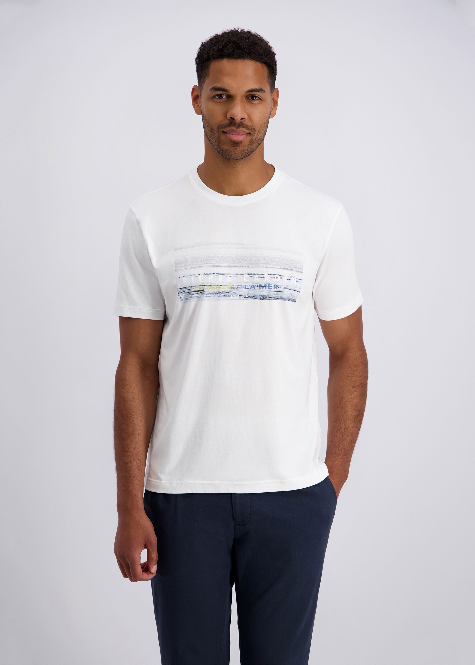 Pierre Cardin Print-Shirt (1-tlg) im regular fit