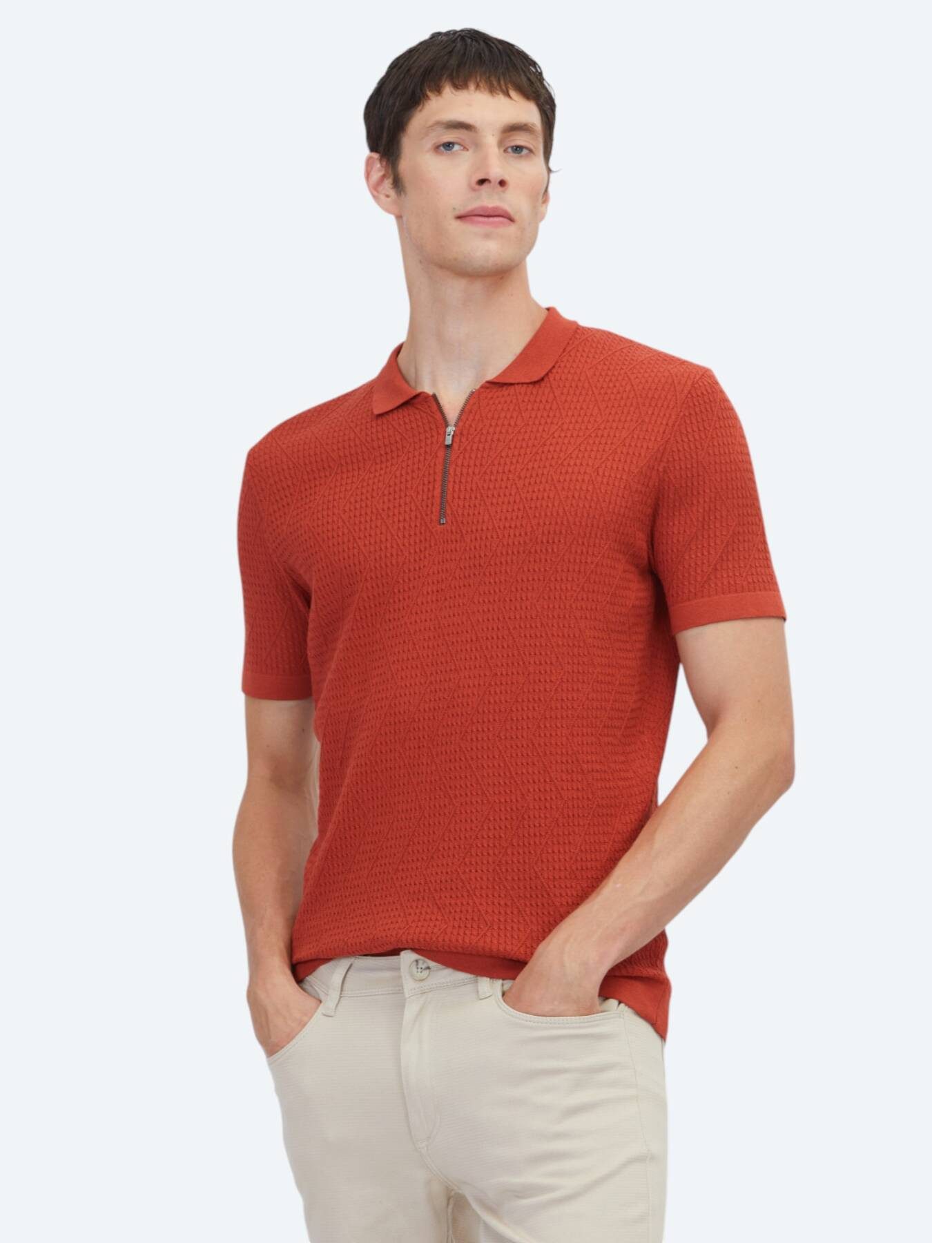 KİP Steppweste Rote Strickmode