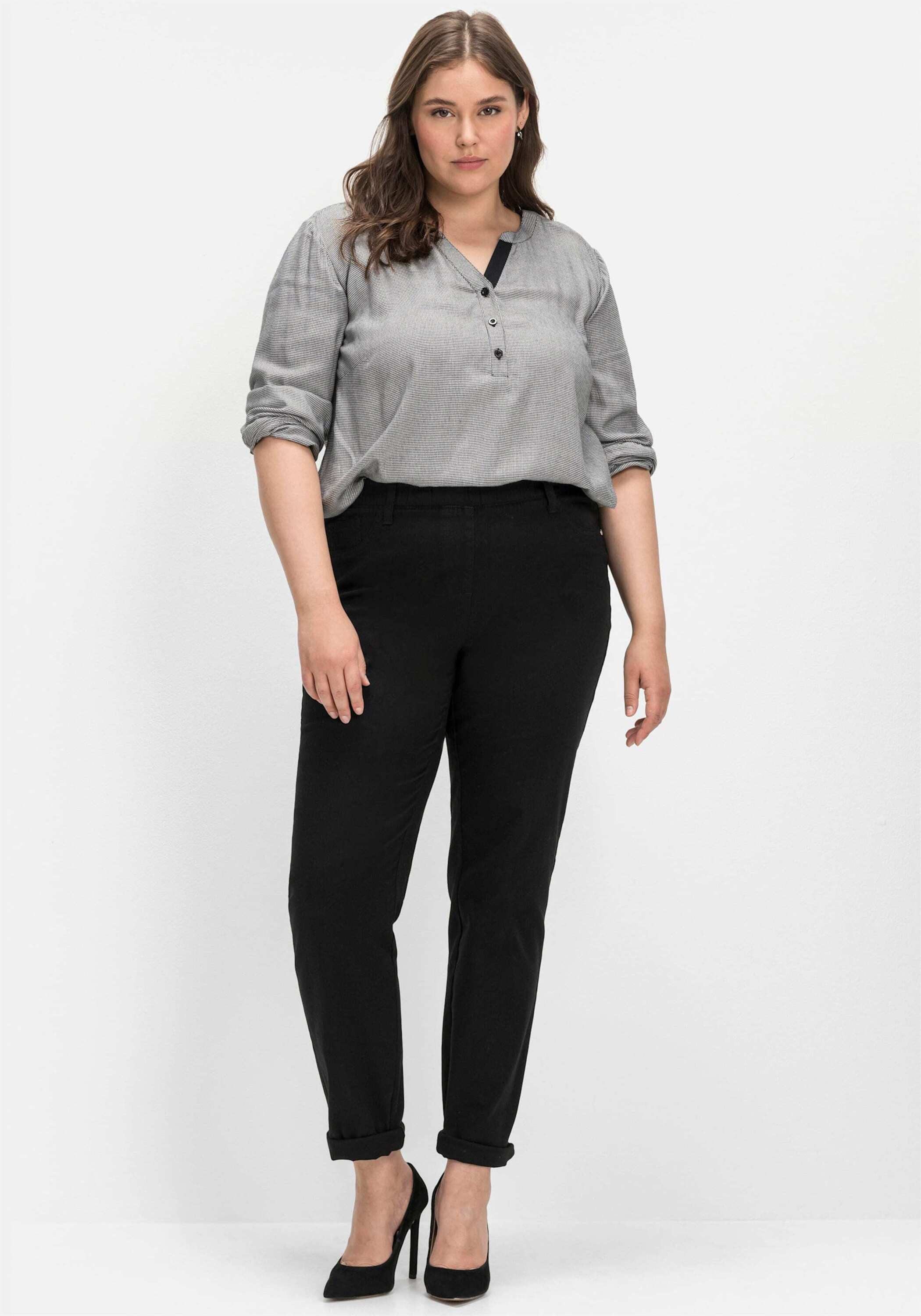 Sheego Jerseyhose Schlupfhose in schmaler Beinform günstig online kaufen