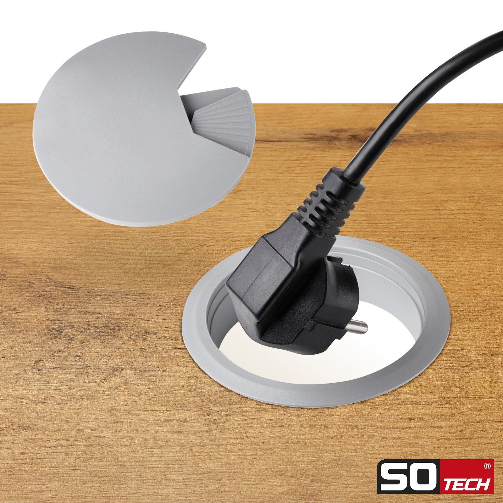 SO-TECH® Kabelkanal Kabeldurchlass Kabeldurchführung (2-St)