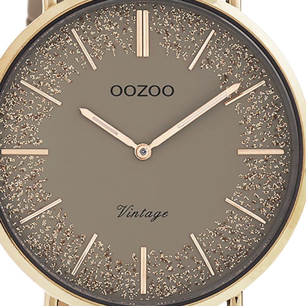 OOZOO Quarzuhr Oozoo Damen Armbanduhr braun Analog, (Analoguhr), Damenuhr r günstig online kaufen