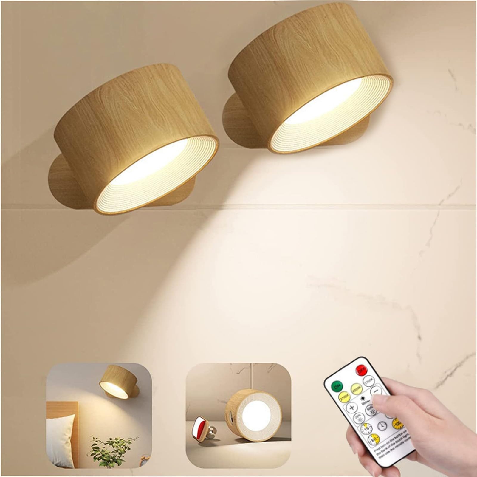 BlingBin LED Wandleuchte Innen Wandlampe Dimmbarem LED-Licht, Touch-Wandleu günstig online kaufen