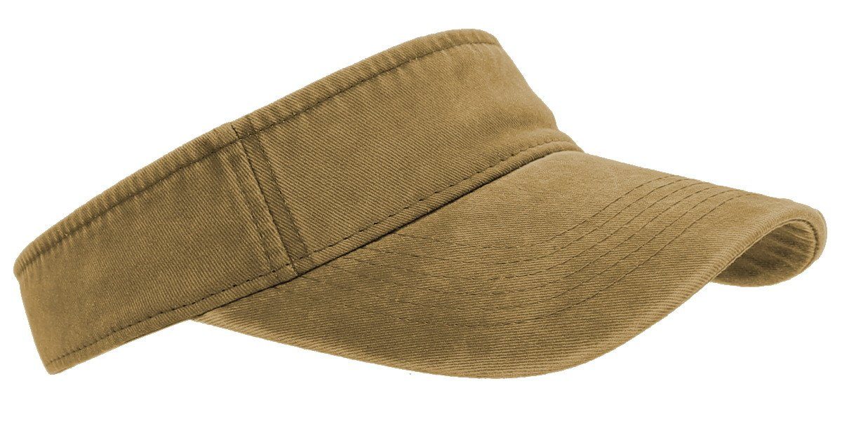 dy_mode Visor Sonnenvisor Unisex Mütze K231-Vintagekhaki mit One Herren Visor Size, Kappe Damen Klettverschluss Schirmmütze