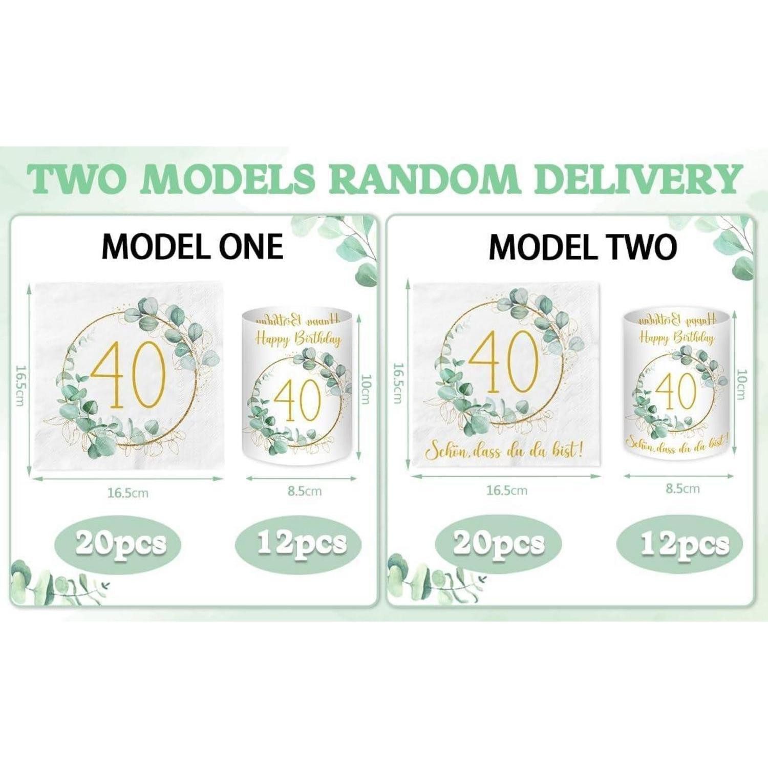 LuxusKollektion Dekohänger Servietten Windlicht Konfetti 40. Geburtstag Dek günstig online kaufen