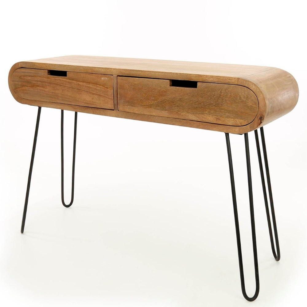 RINGO-Living Schubkastenkommode RINGO-Living Massivholz Kommode Sanoe mit 2 Schubladen in