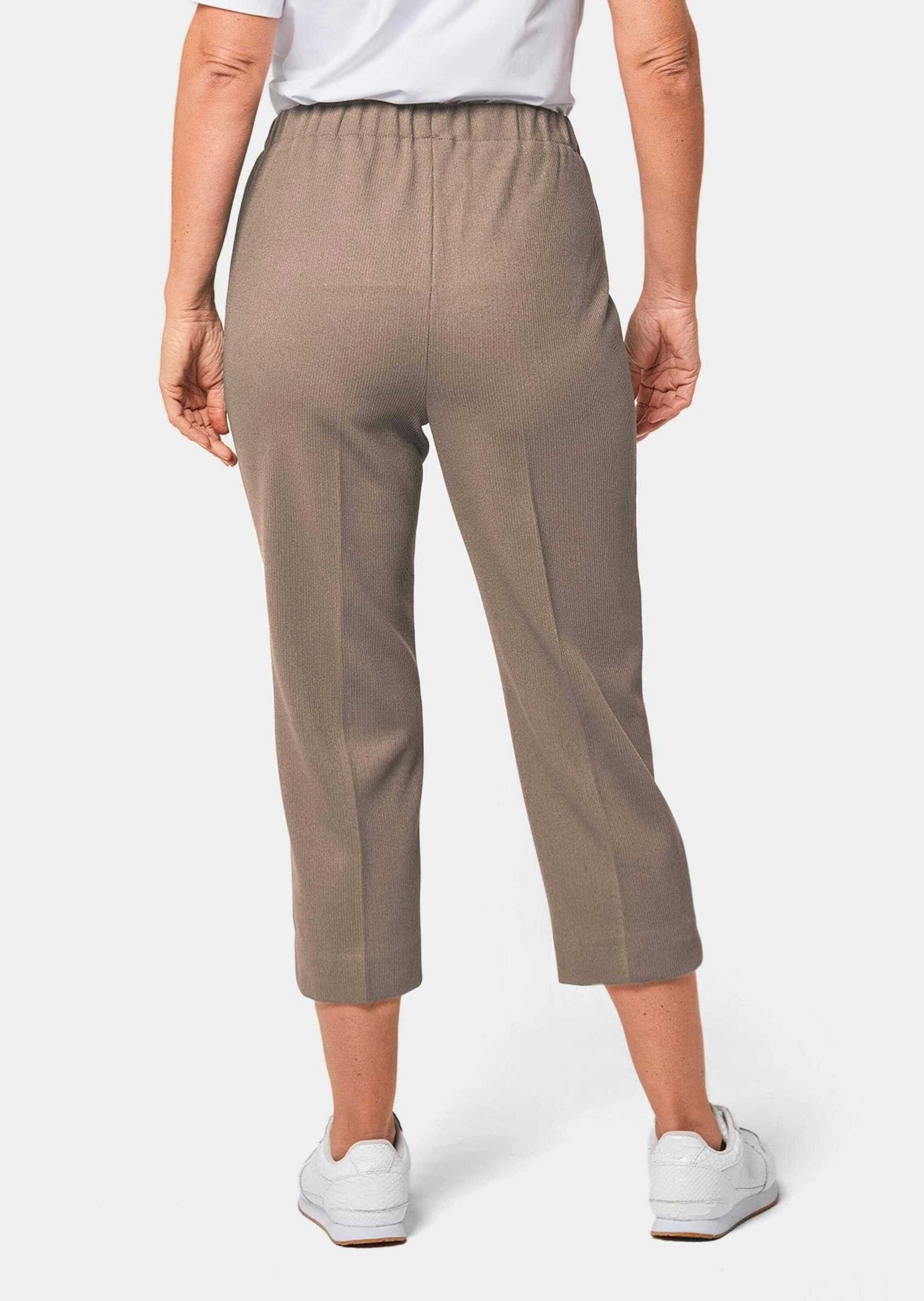 GOLDNER Caprihose Kurzgröße: Trageangenehme 7/8-Rippenhose günstig online kaufen