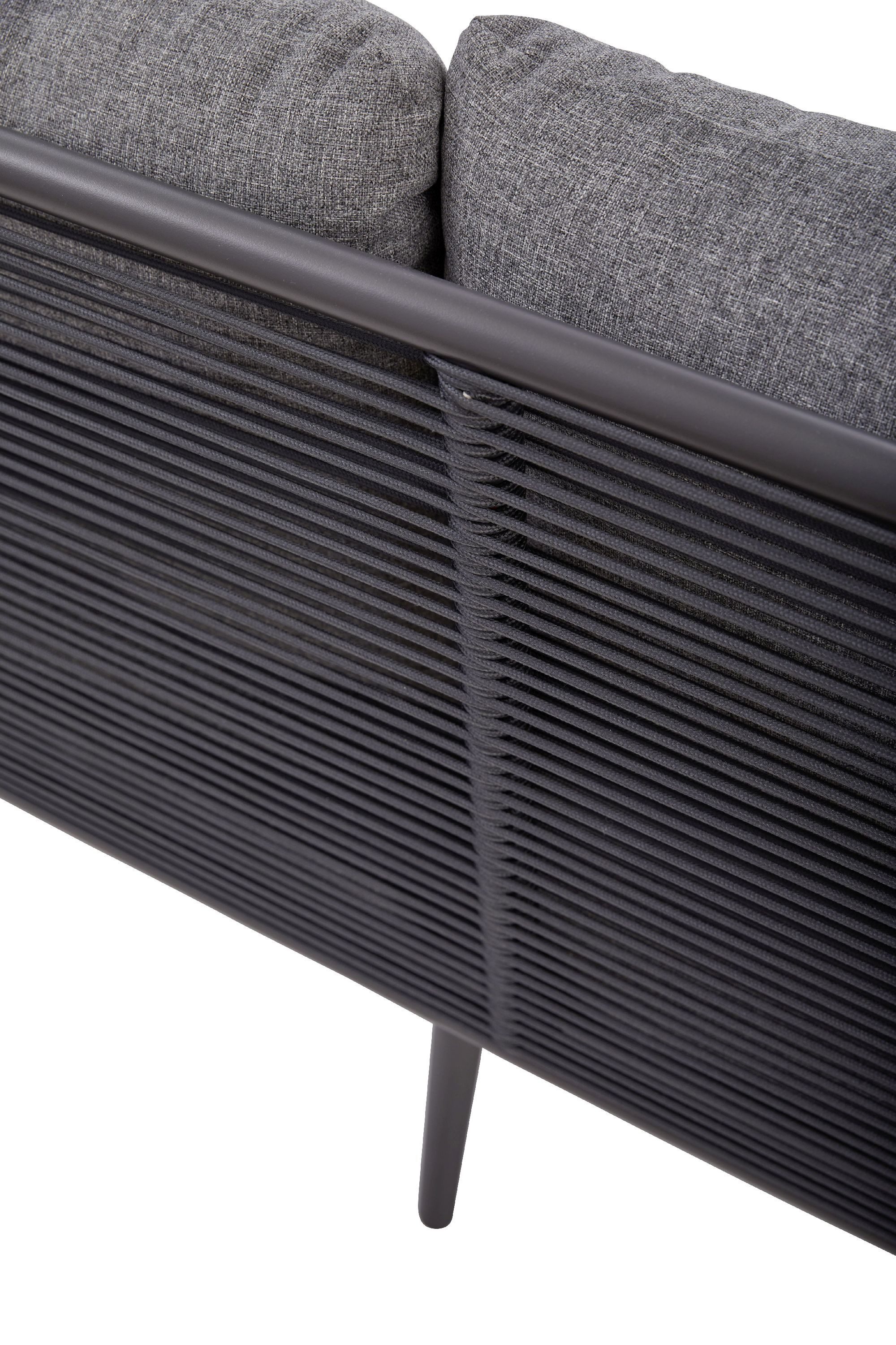 Outdoor Gartenlounge-Set Loungeecke outdoor GENUA BHT 198x60x77 cm grau Garten-Sofa Loungesofa