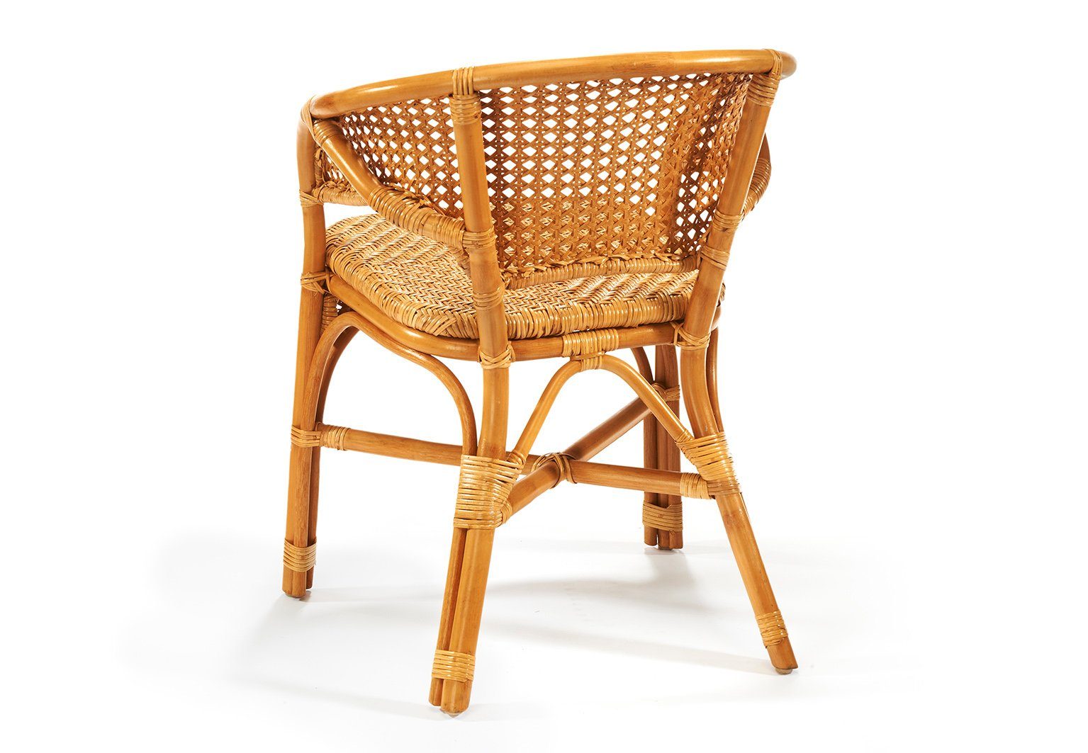 Rattan) Stuhl -NIMES- Wiener Sessel mit Kobolo (aus Rattanstuhl Geflecht