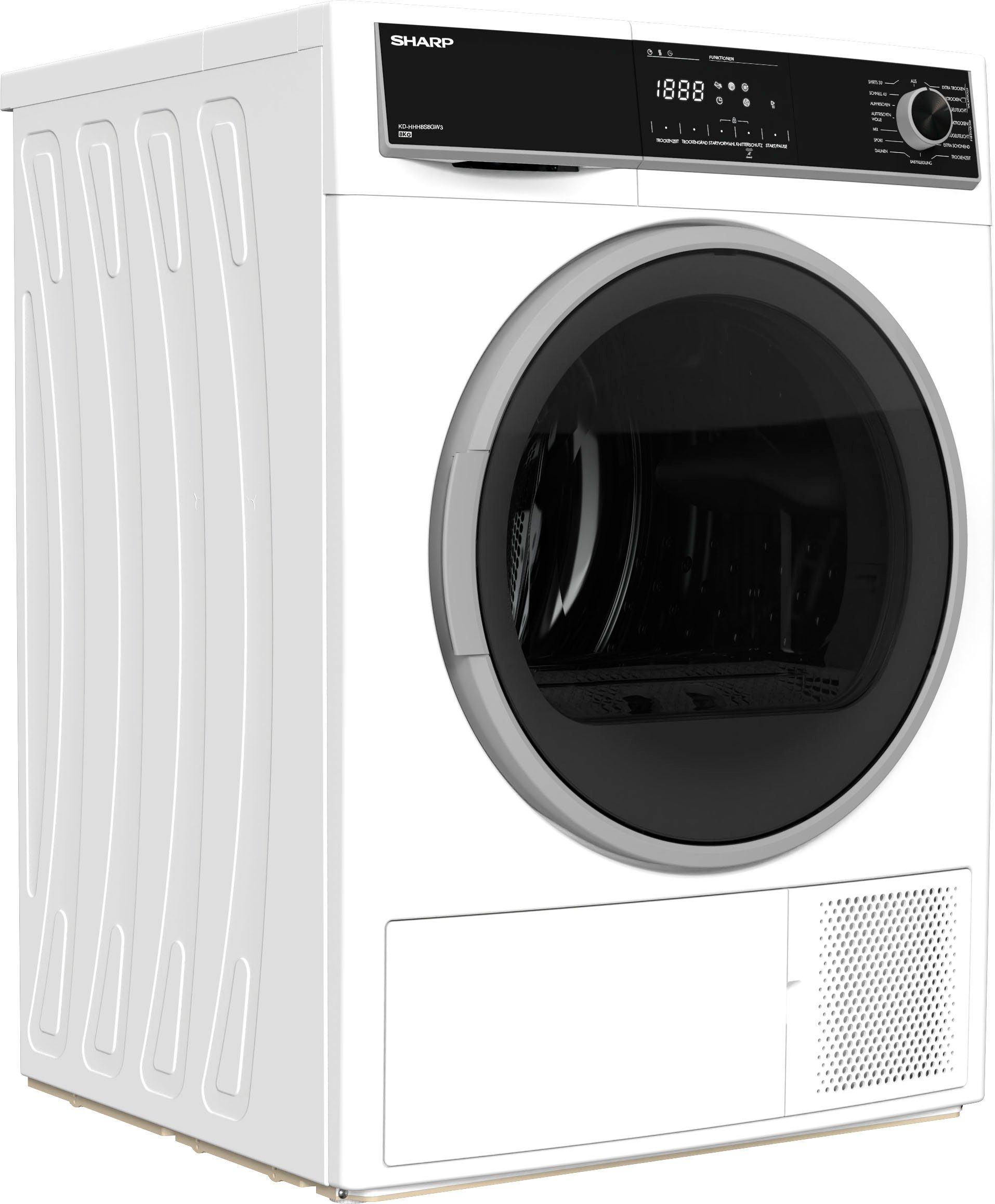 Sharp Wärmepumpentrockner KD-HHH8S8GW3-DE