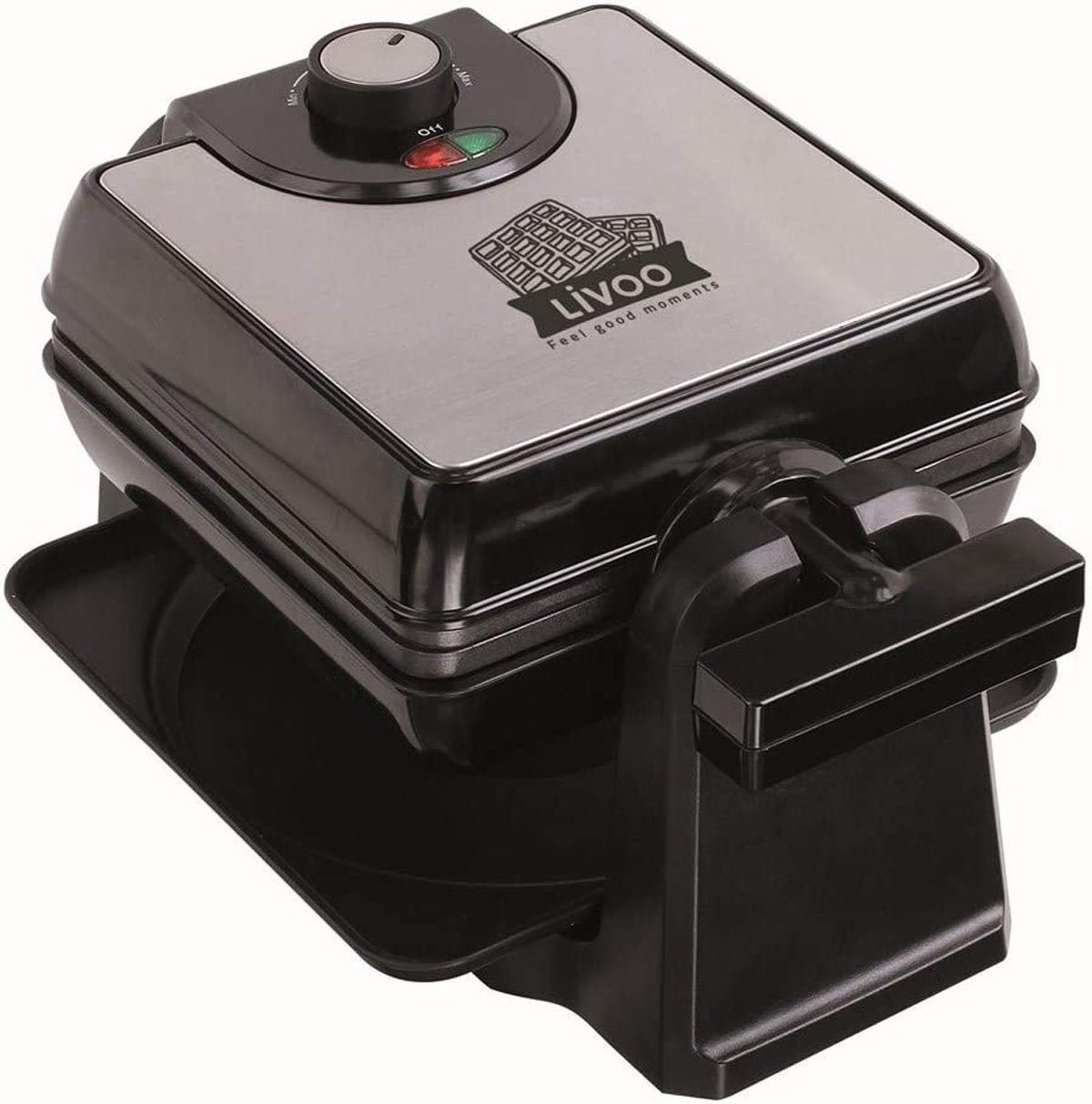 LIVOO Waffeleisen DOP176 drehbar für Belgische Waffeln, 1000 W