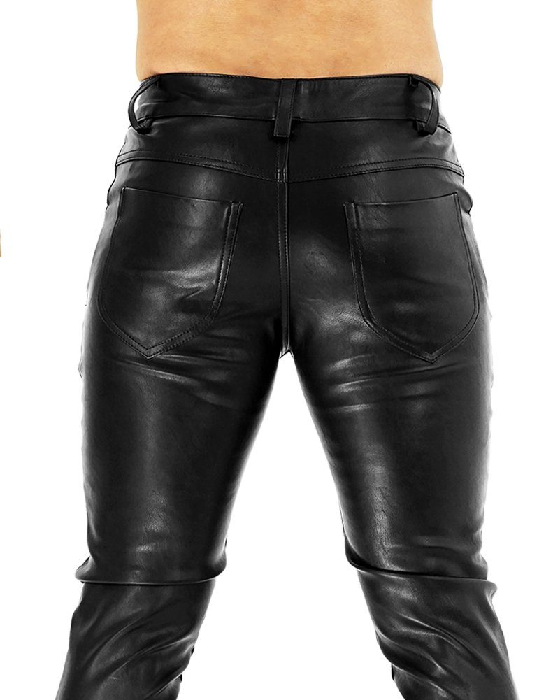 BOCKLE Lederhose Bockle® Power Tube Lamb Zip Herren Lederhose Lederjeans günstig online kaufen