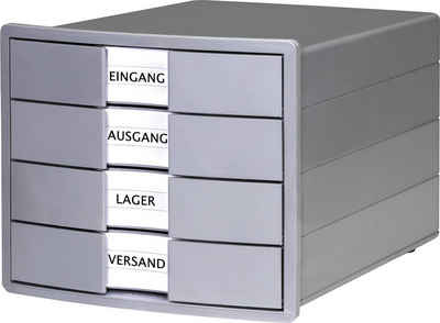 HAN Schubladenbox »HAN IMPULS KARMA 10128-18 Schubladenbox Schwarz DIN A4, DIN C4 Anzahl der Schubfächer: 4«