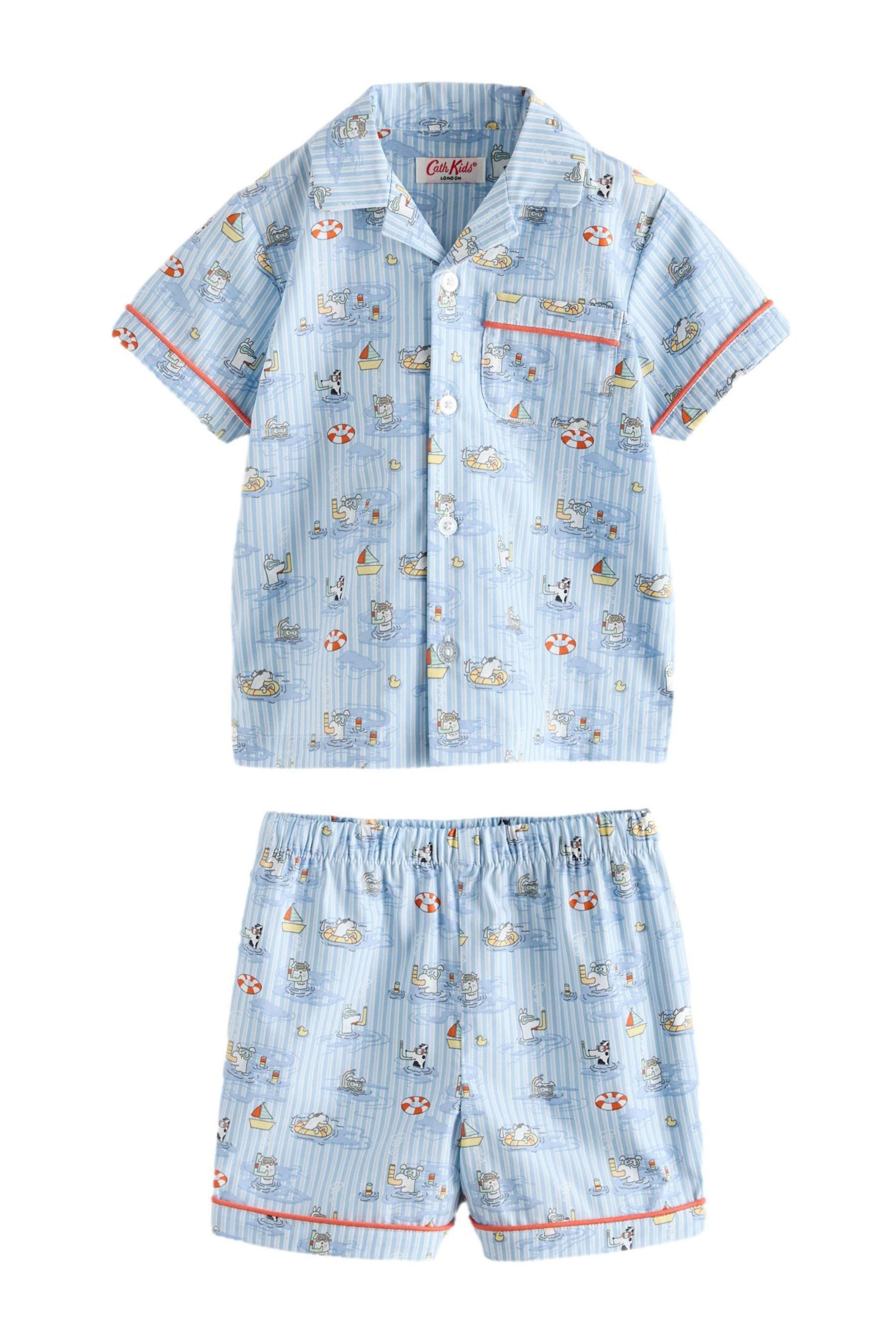 Pyjama Kurzer, geknöpfter Single Schlafanzug