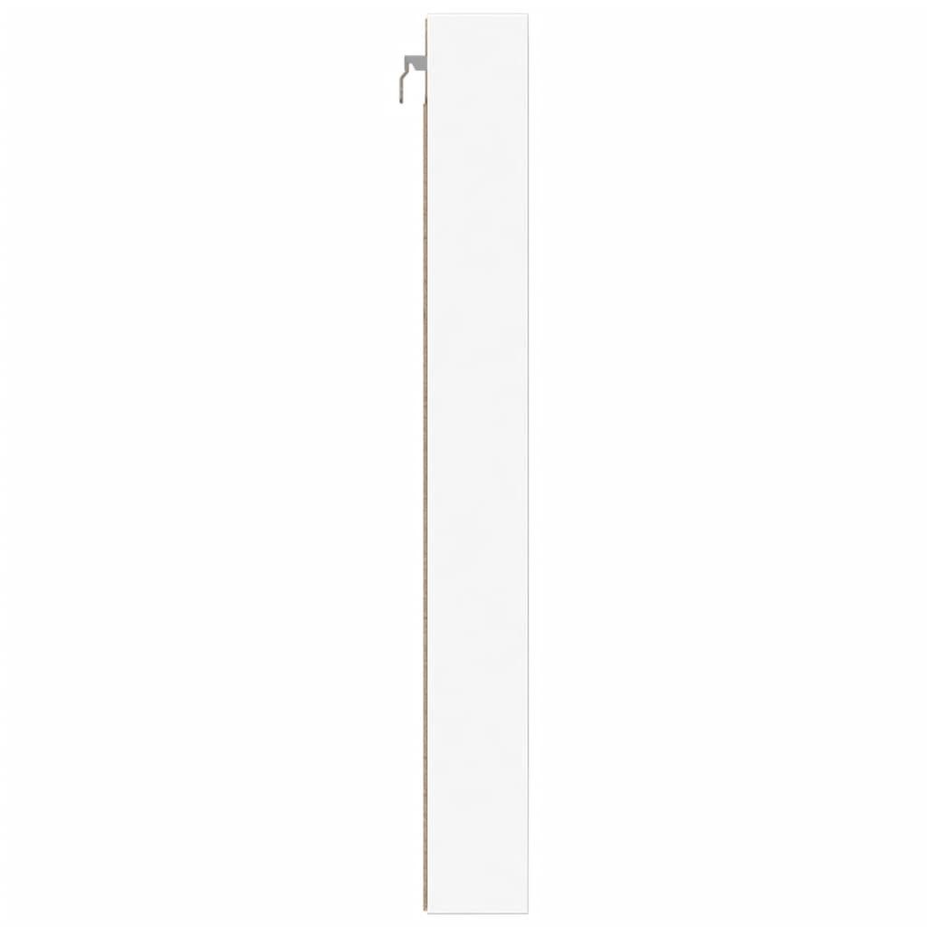 vidaXL Regal Vitrinenschrank Weiß 100x8,5x75 cm Holzwerkstoff, 1-tlg. – Bild 5 von 5