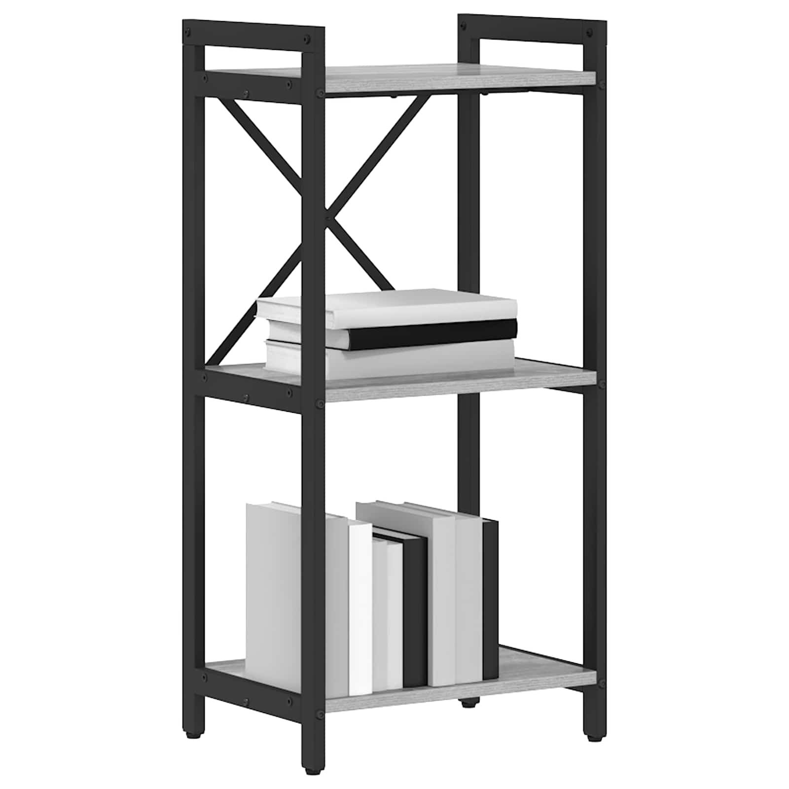 vidaXL Bücherregal Bücherregal Grau Sonoma 40 x 30 x 85 cm Holzwerkstoff, 1 günstig online kaufen