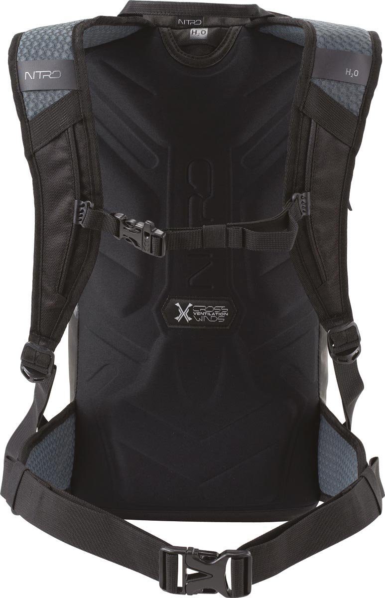 Rover Black Bikepack 14, Freizeitrucksack, und Trekkingrucksack Street- NITRO Fahrradrucksack, Out Wanderucksack,