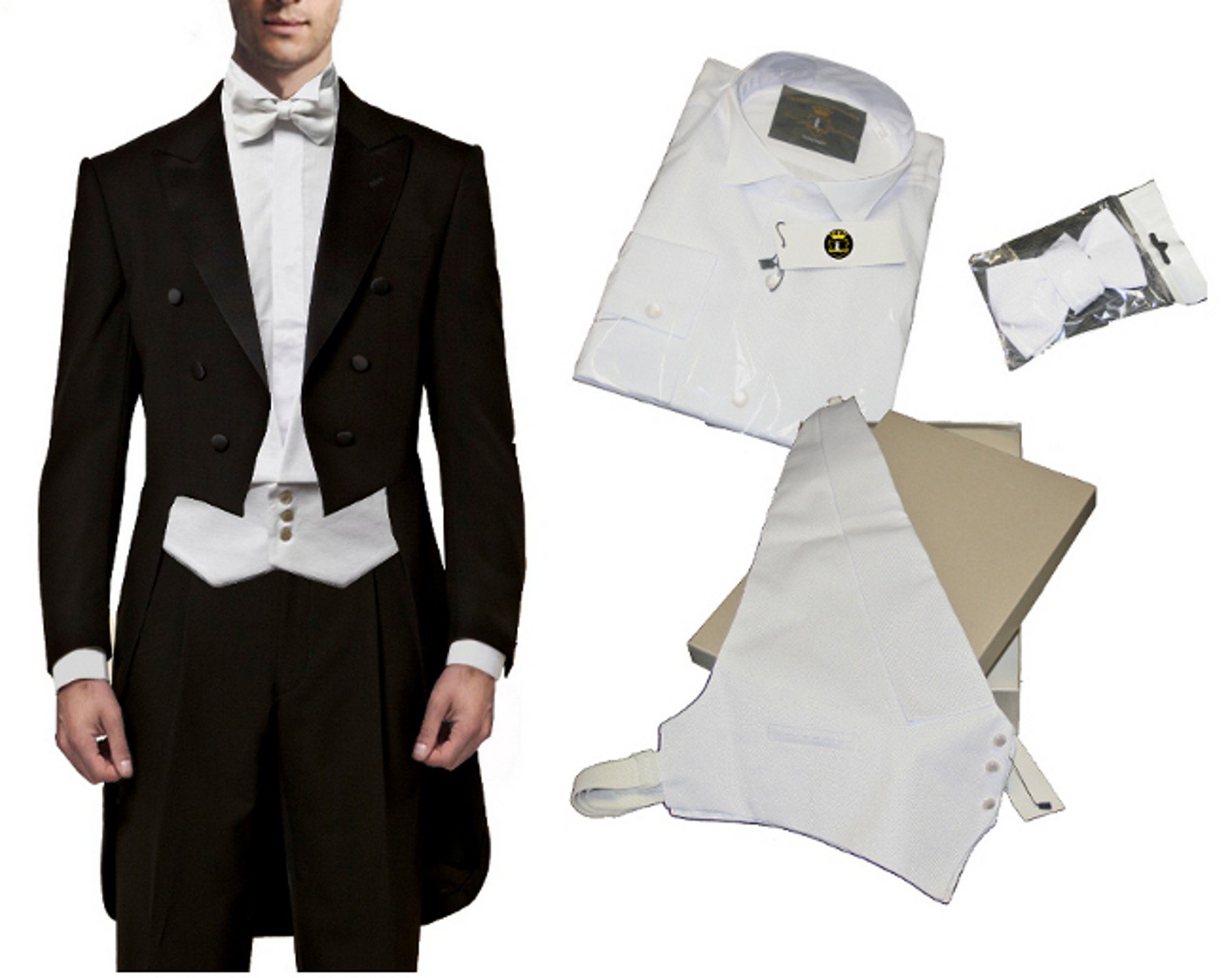 Freiherr von Falkenhausen Frack-Anzug Frack Anzug Set 5 teilig mit Frackwes günstig online kaufen