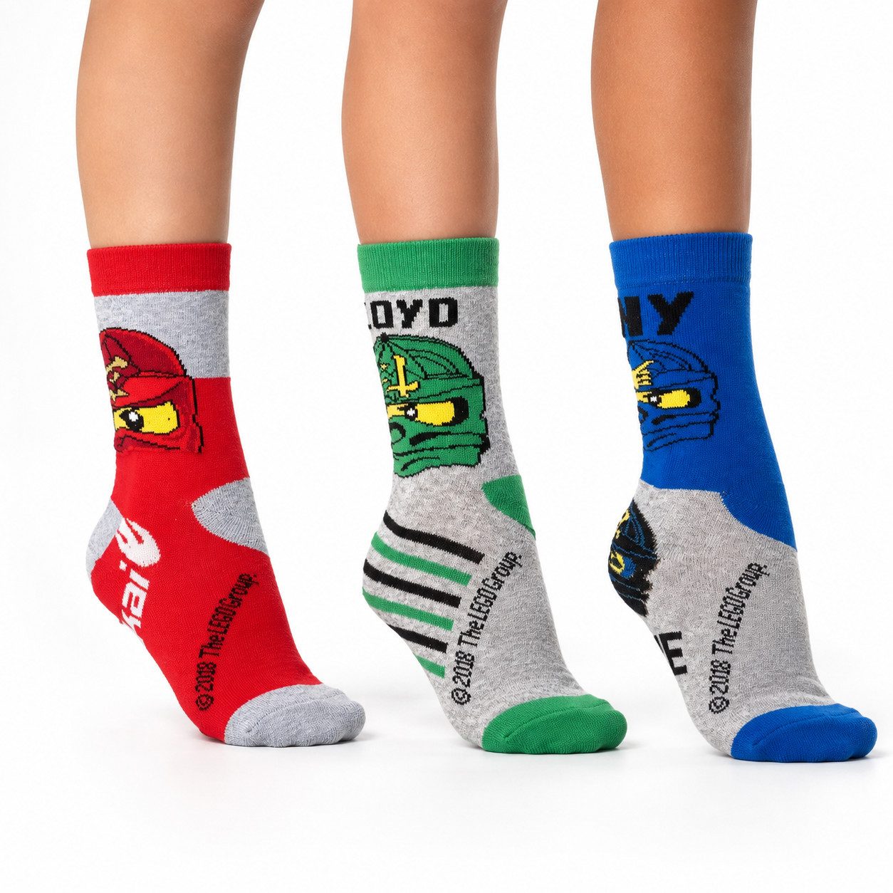 LEGO® Freizeitsocken LEGO NINJAGO Socken Set 3 Paar Kindersocken Kinder Strümpfe für Jungen