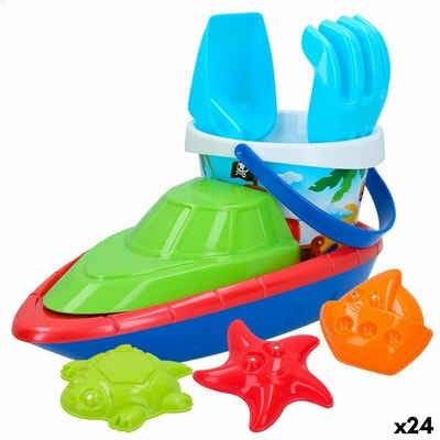 Colorbaby Spielzeug-Gartenset Strandspielzeuge-Set Colorbaby 8 Stücke Schiff Polypropylen (24 Stüc