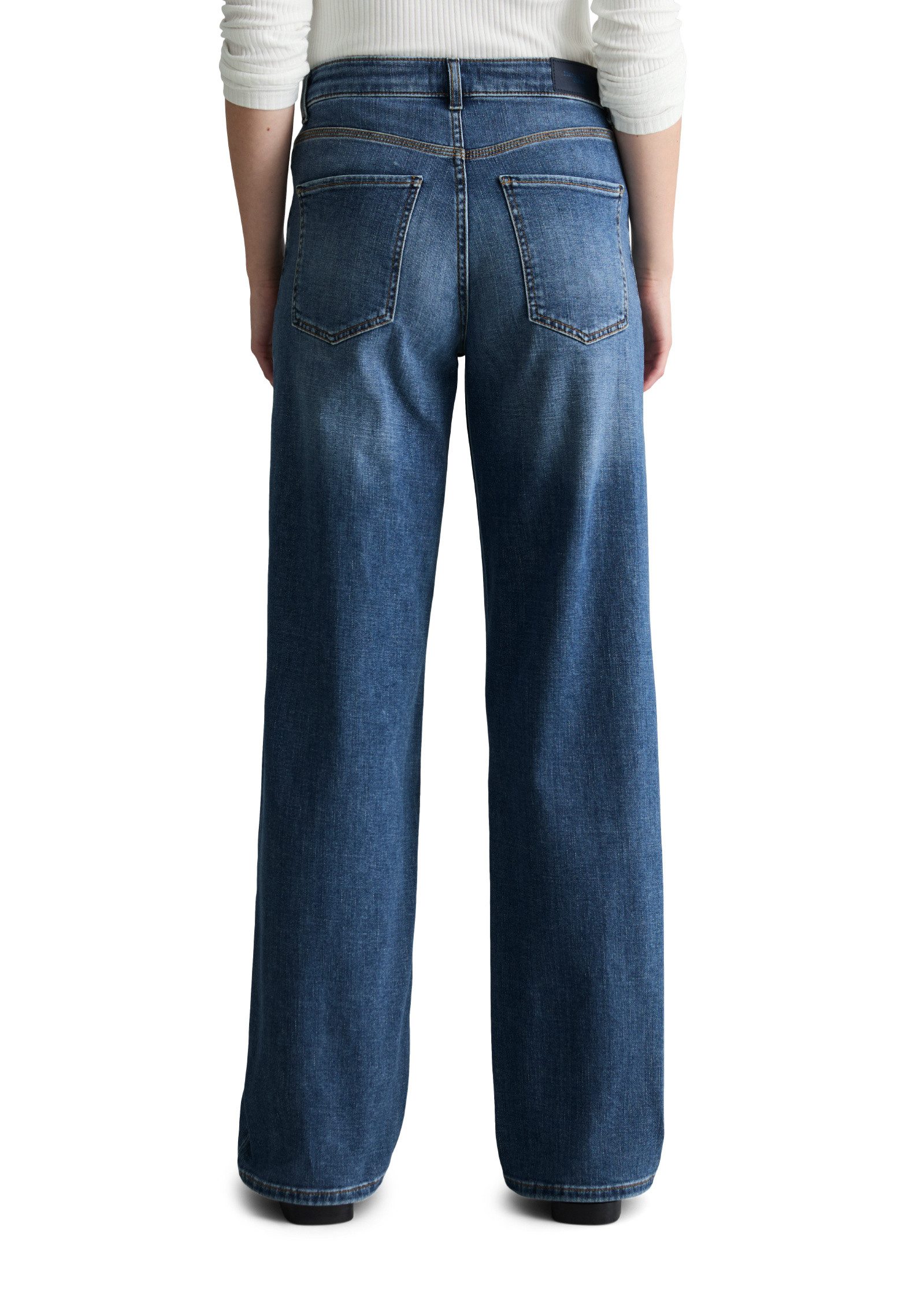 Marc O'Polo DENIM Weite Jeans aus weichem Organic-Cotton-Stretch