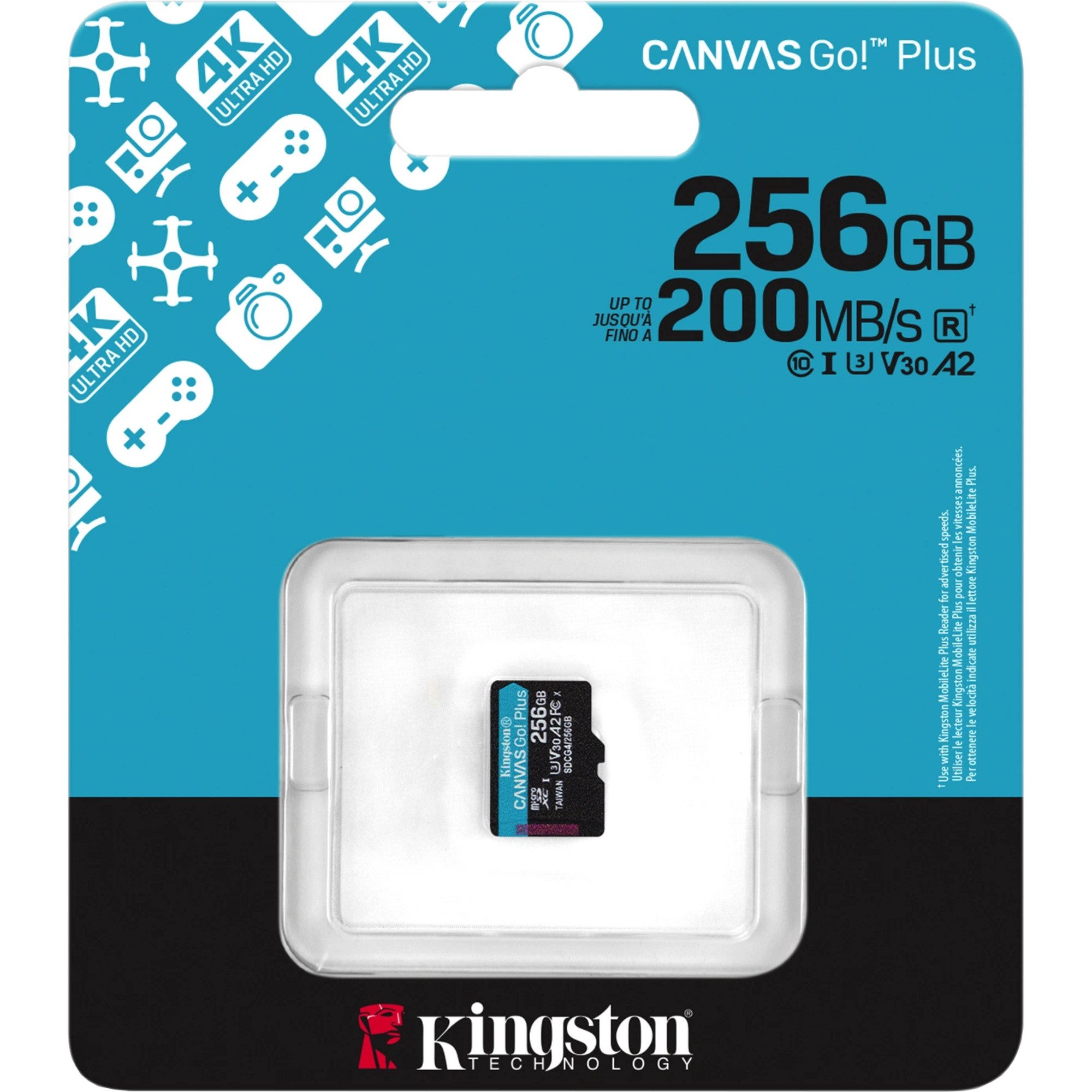 Kingston Kingston Canvas Go! Plus 256 GB microSDXC, externer Speicher (256 GB GB)