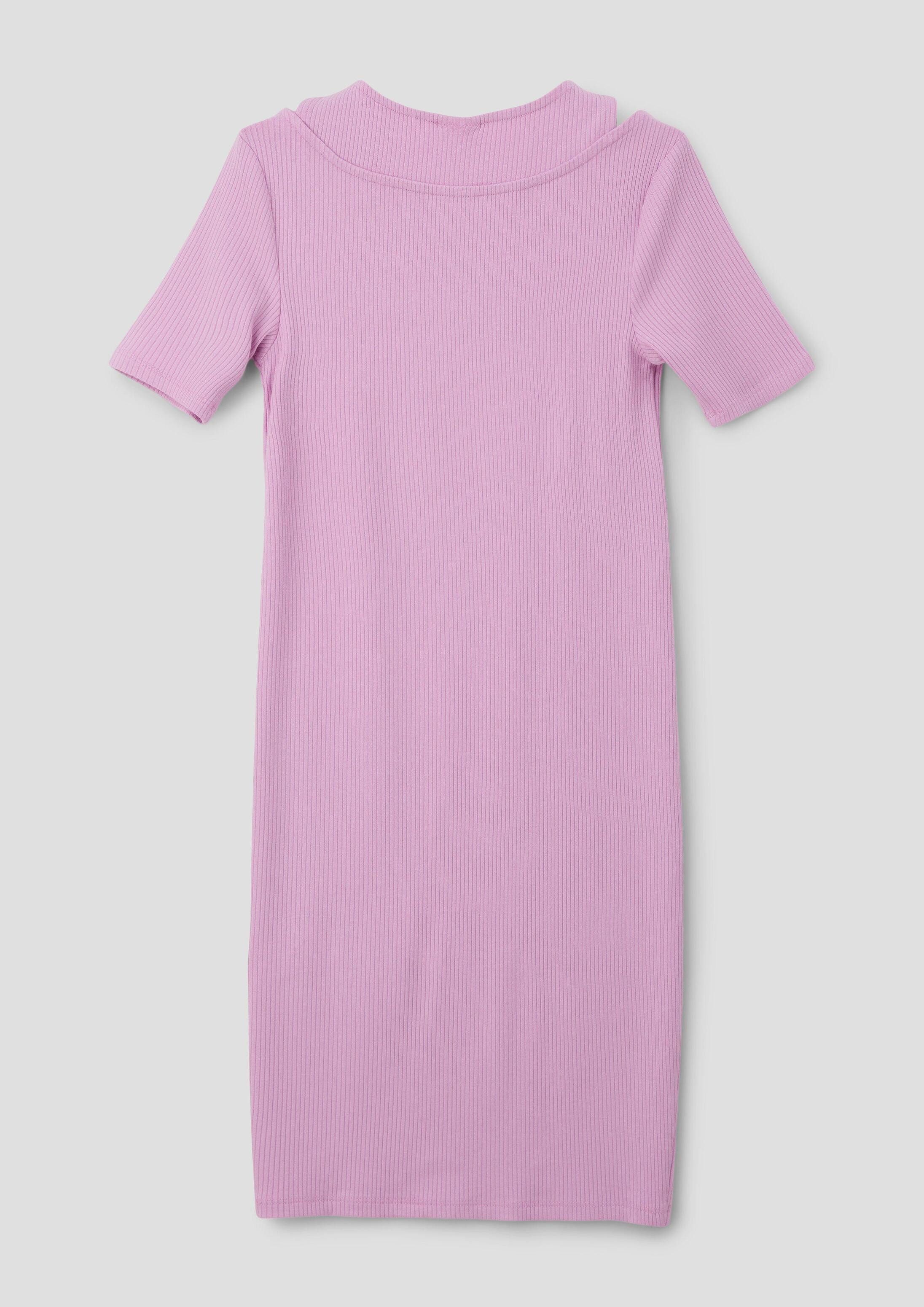 s.Oliver Minikleid Kleid Rippkleid mit 2-in-1-Effekt