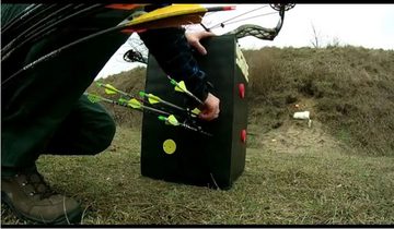 Yate Targets Zielscheibe YATE Bogenschießen Zielscheibe Block Schießwürfel 60x40x40cm Var. 2, einfache Pfeilentfernung, Wetterfest