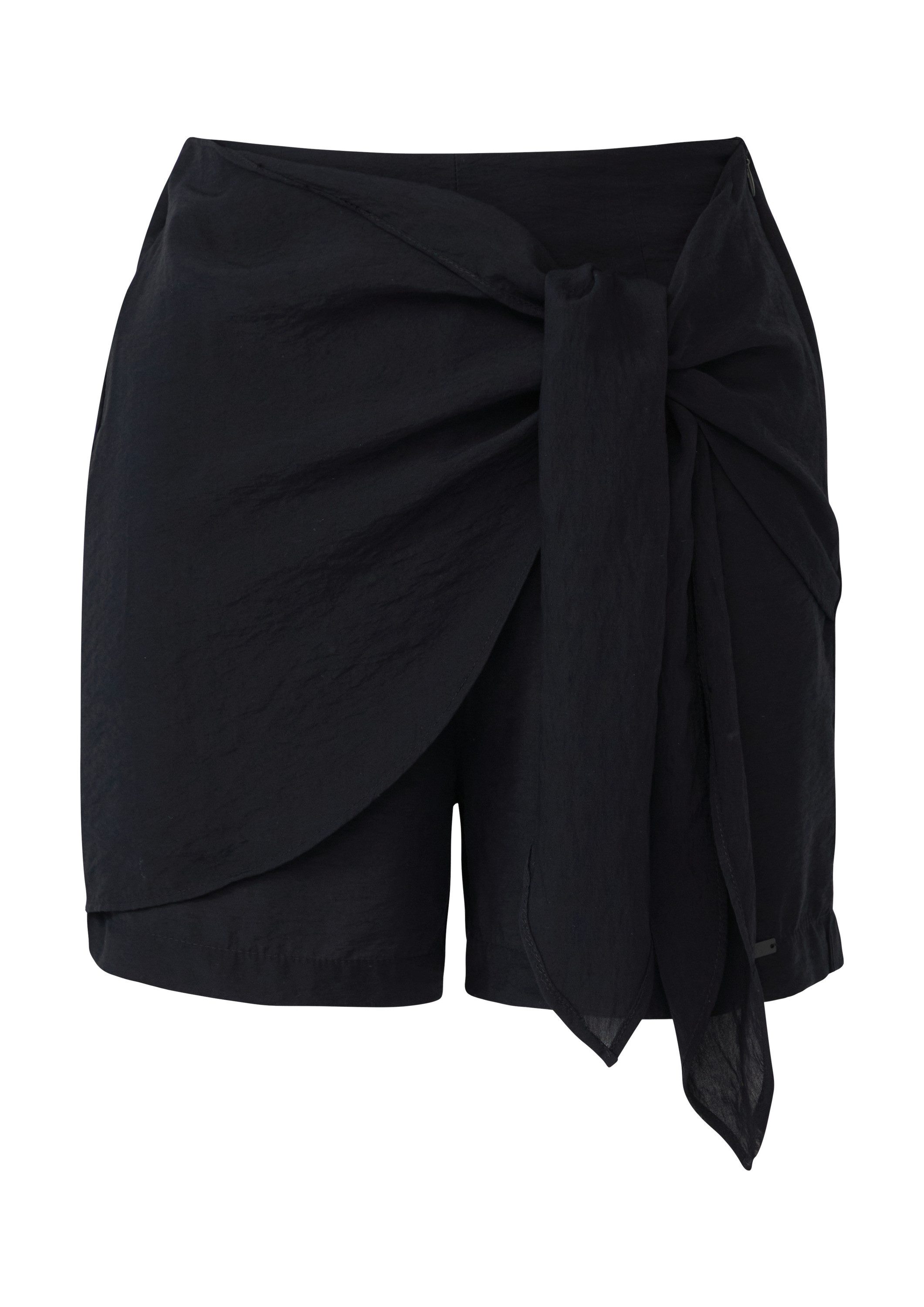 QS Shorts Hose Skort in leicht glänzender Optik