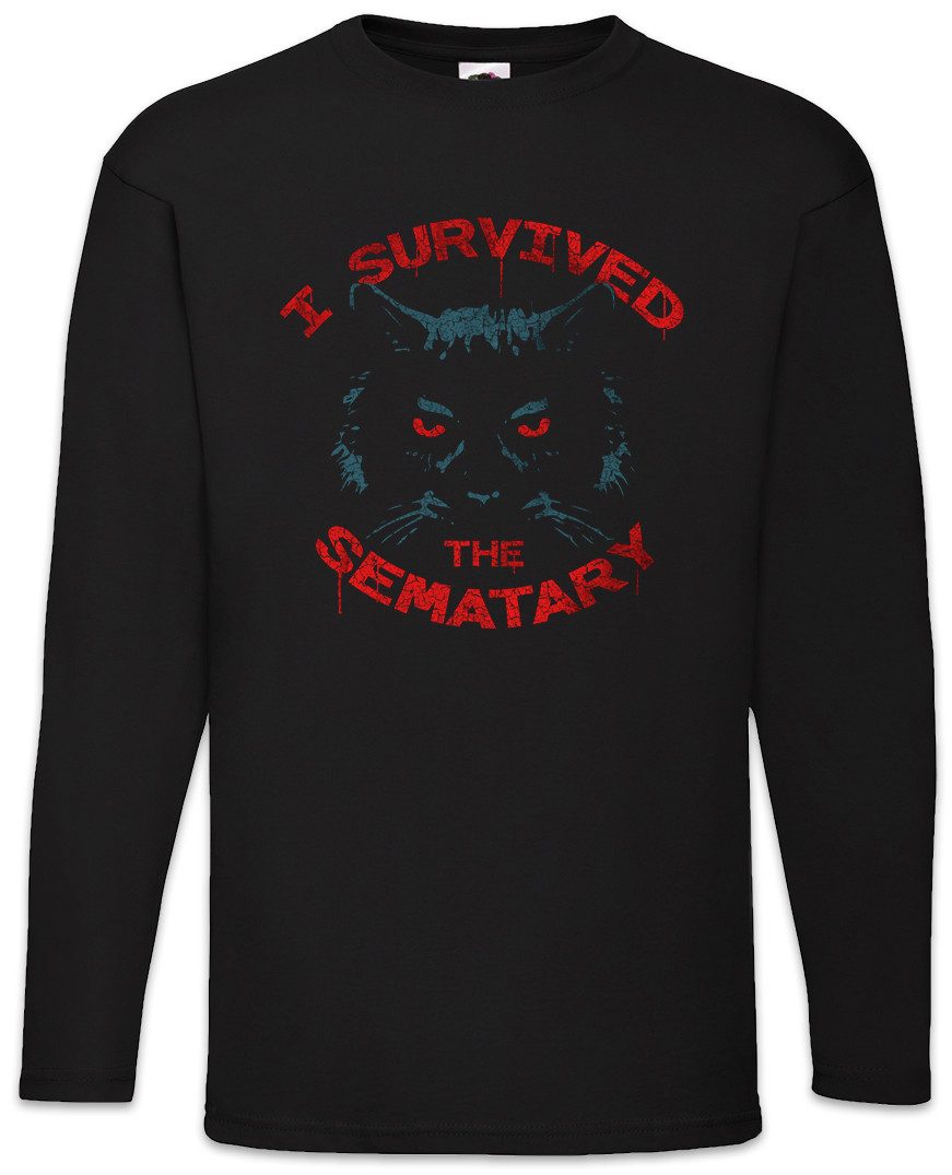 Langarmshirt I Survived The Sematary Langarm T-Shirt Pet Friedhof Der Cemetery