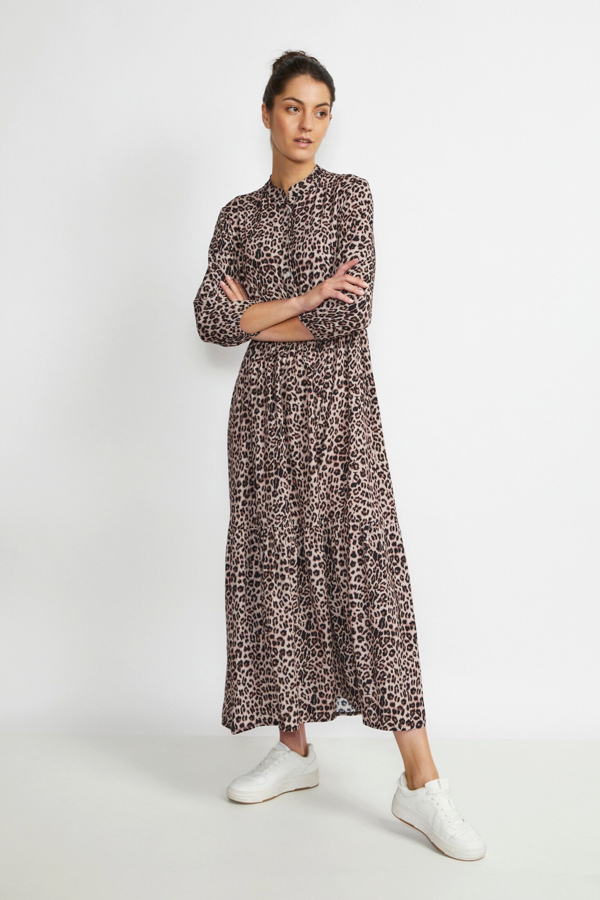 Cream Maxikleid Alora (1-tlg) Drapiert/gerafft