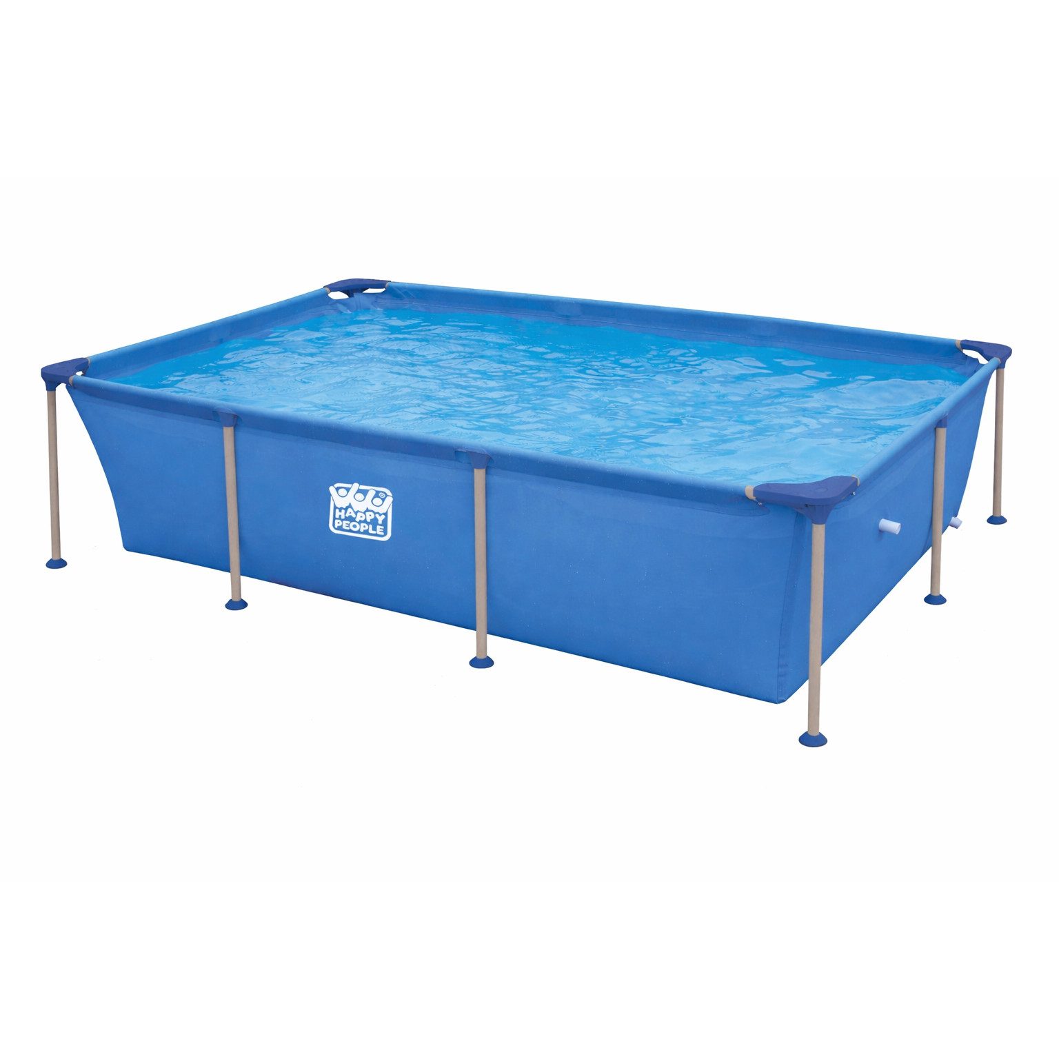 Happy People Pool Stahlrahmenpool, rechteckig, 258x179x66cm