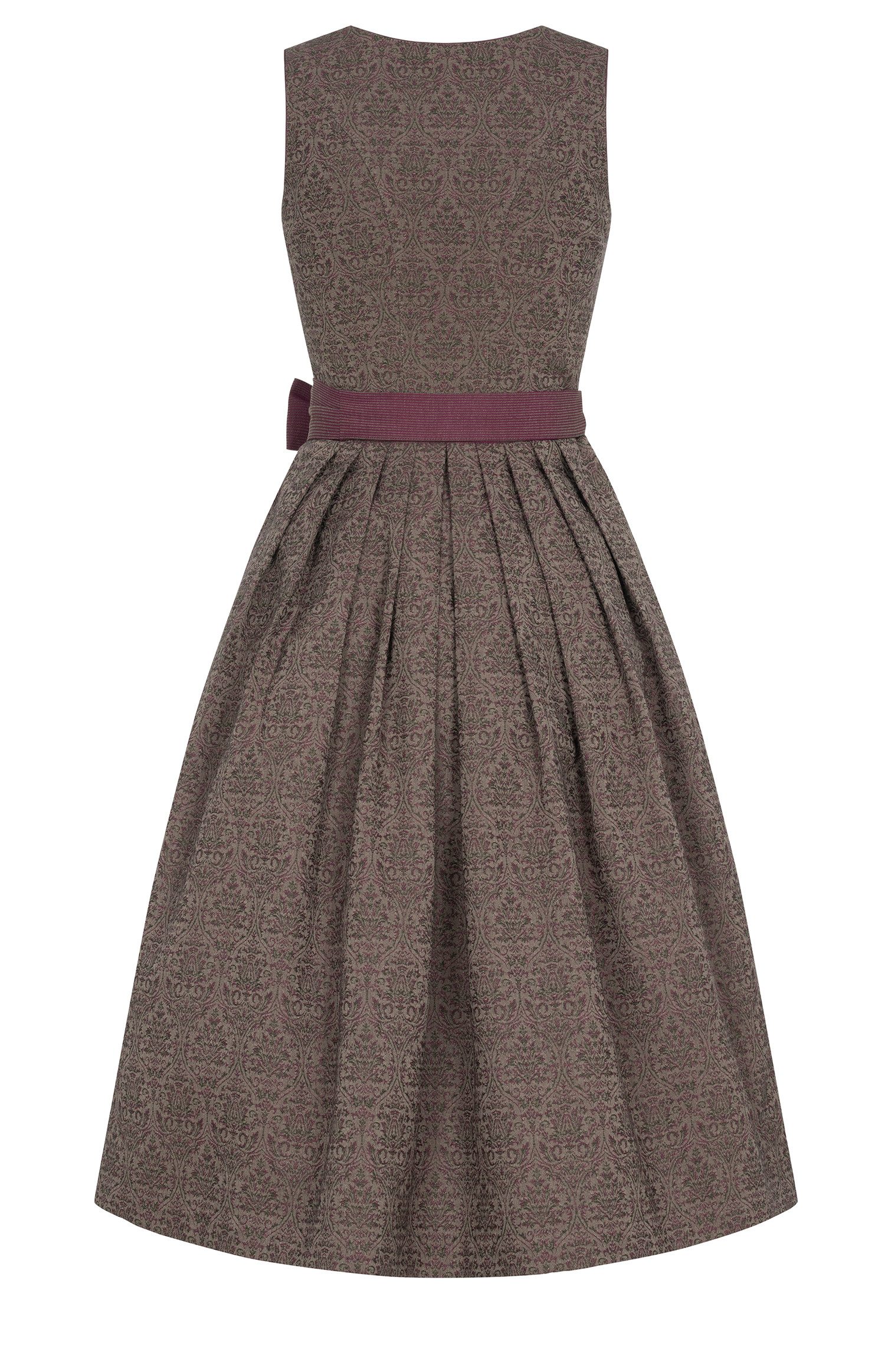 Nübler Dirndl Midi Dirndl Blanka in Brombeere von Nübler - Rocklänge 70 cm