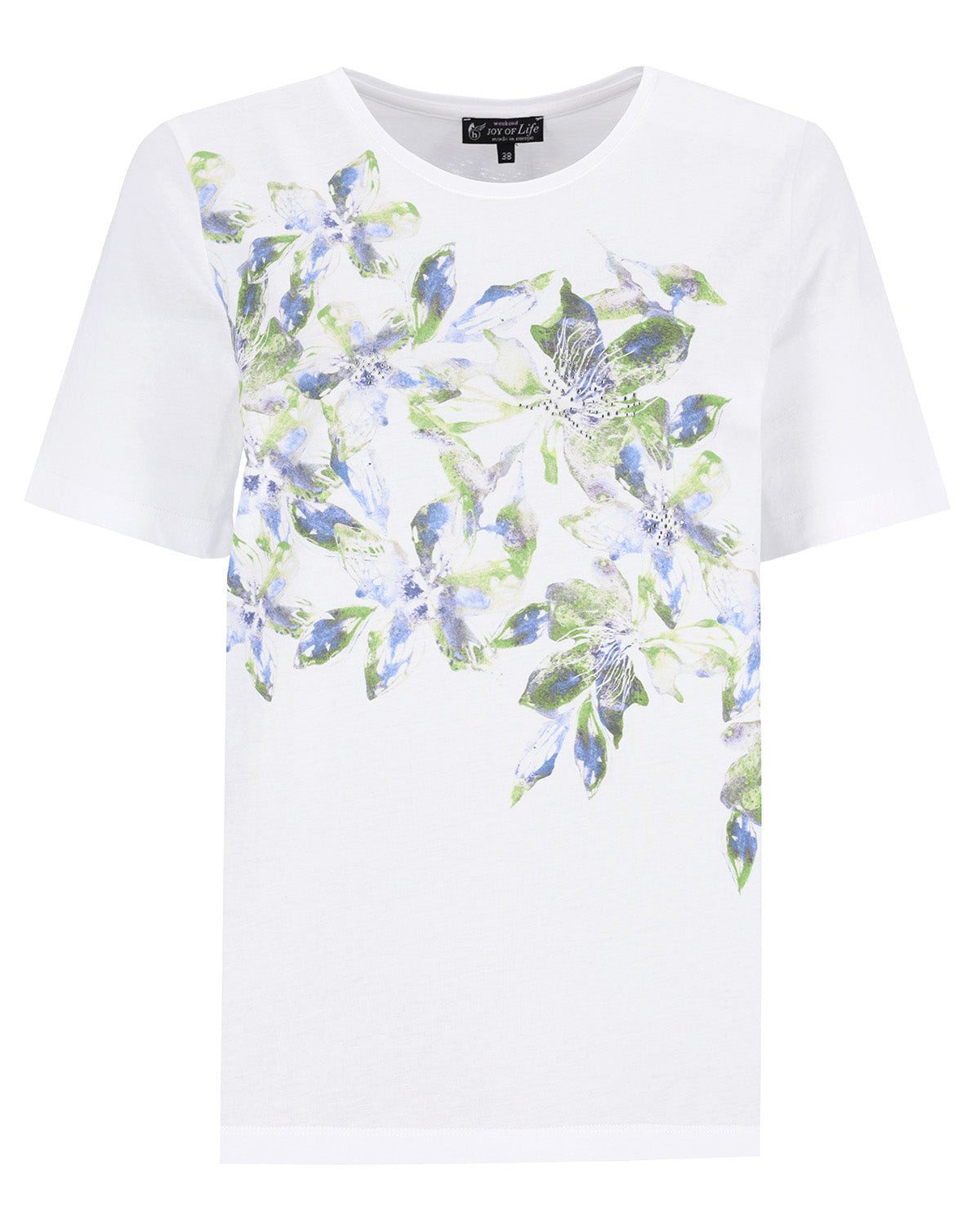 Hajo Blusenshirt Shirt 1/2 Arm mit platziertem Motivprint