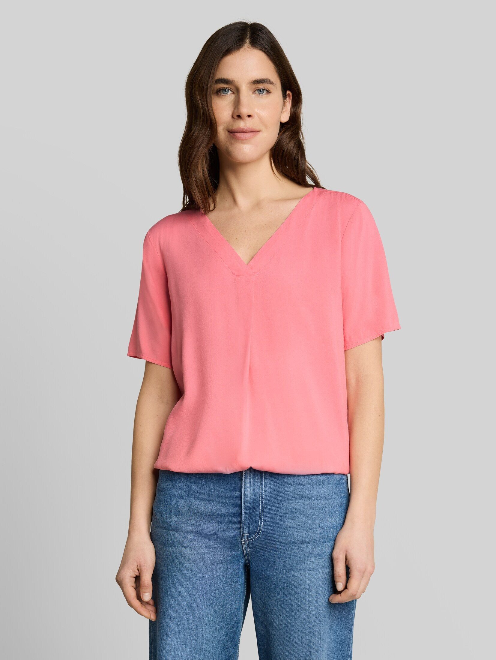 TOM TAILOR Kurzarmbluse Blusen & Shirts Bluse aus Viskose