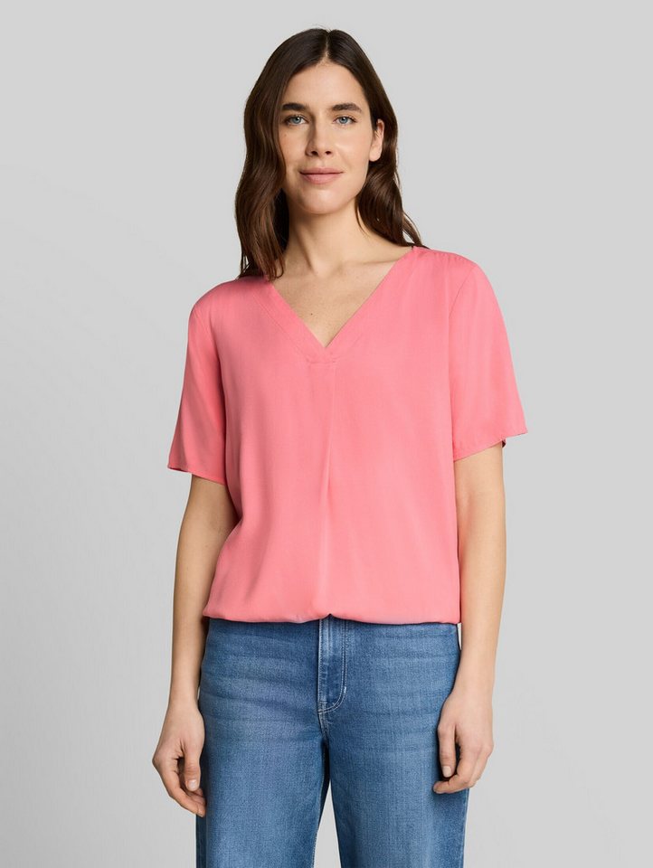 TOM TAILOR Kurzarmbluse Blusen & Shirts Bluse aus Viskose
