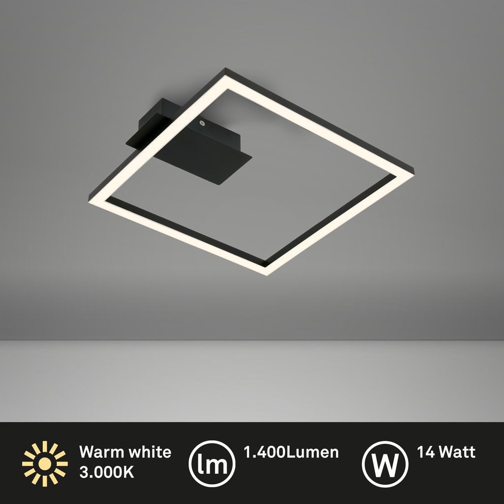 Briloner Leuchten LED Deckenleuchte 3780015, LED fest integriert, 2700K - Extra-Warmweiß