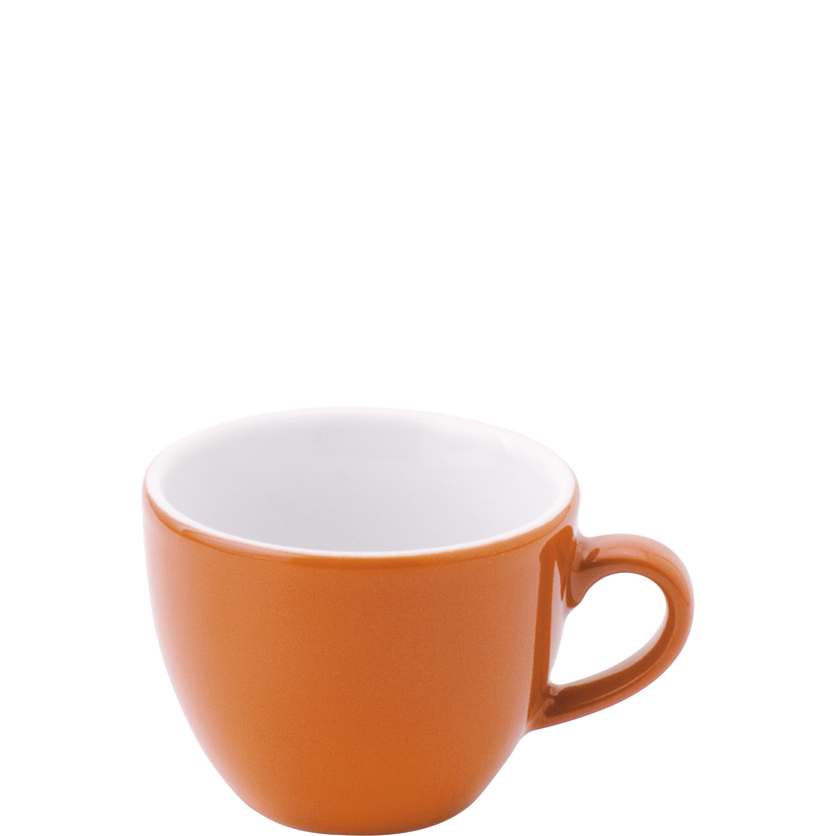 Kahla Espressotasse Pronto Colore 0,08 l, Porzellan, Made in Germany sunset orange