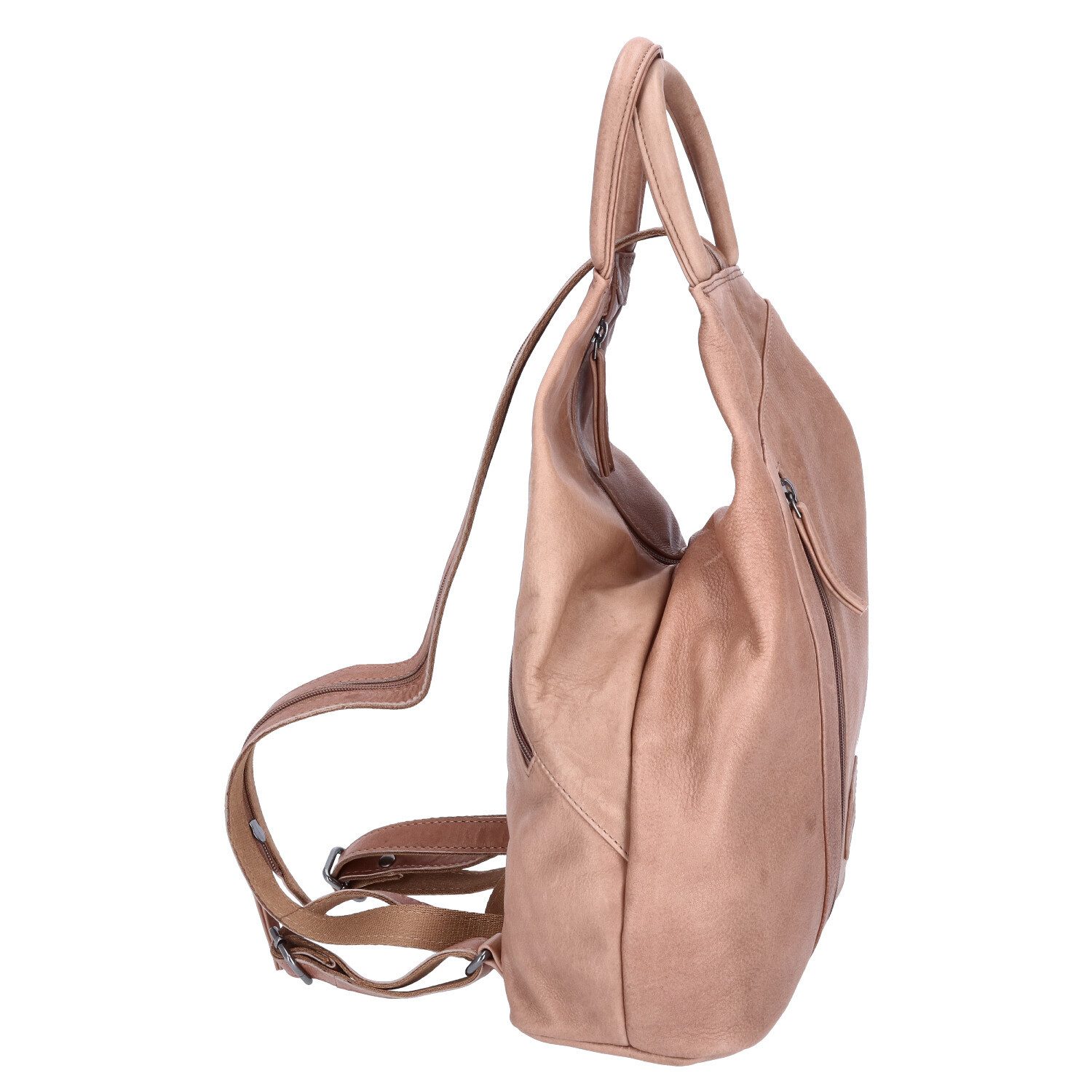 The Skandinavian Brand Freizeitrucksack The Skandinavian Brand Damen Leder Rucksack beige (1-tlg)