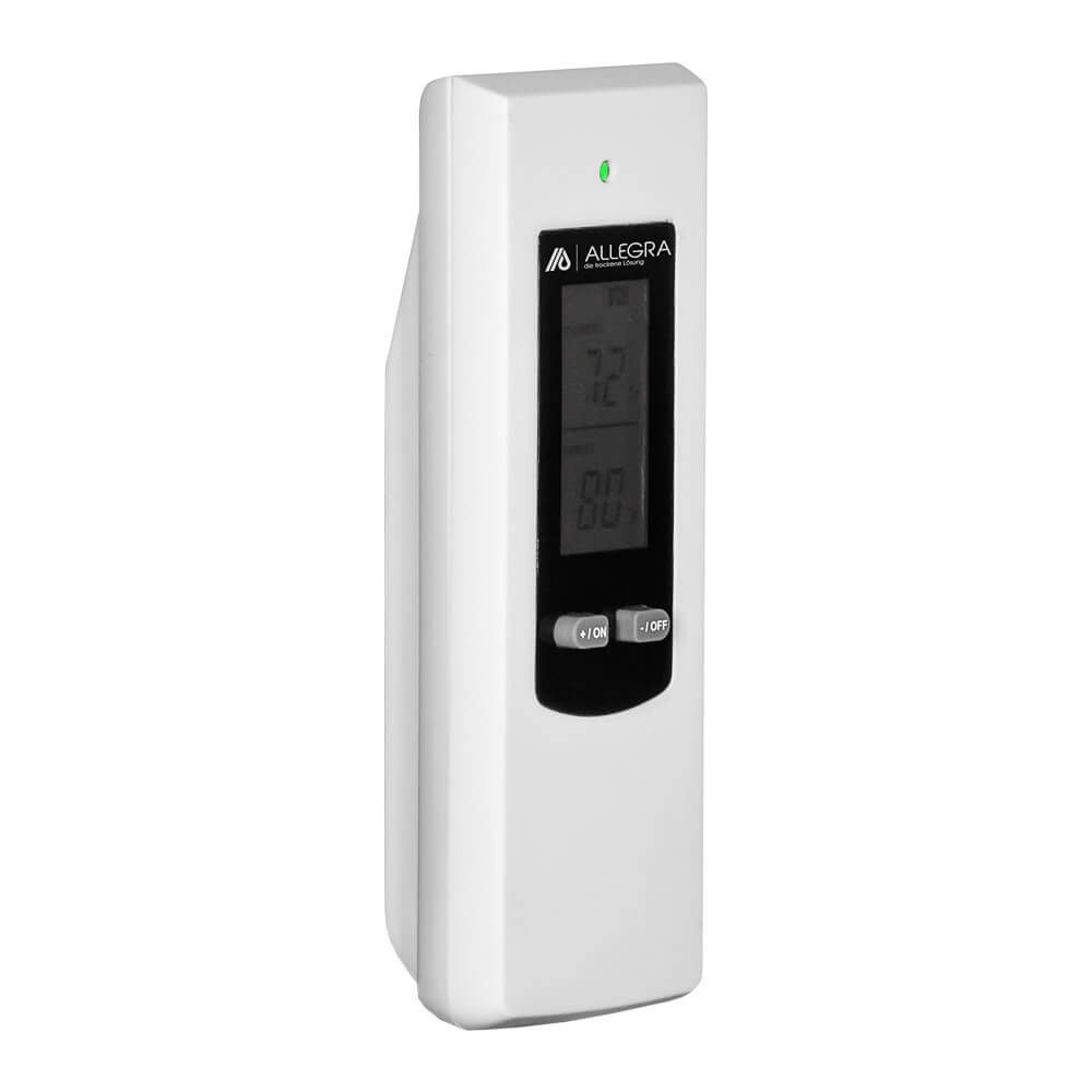 max. T21 Steckdosen-Thermostat Weiß, Steckdosenthermostat in mit Fernbedienung 3680 ALLEGRA W