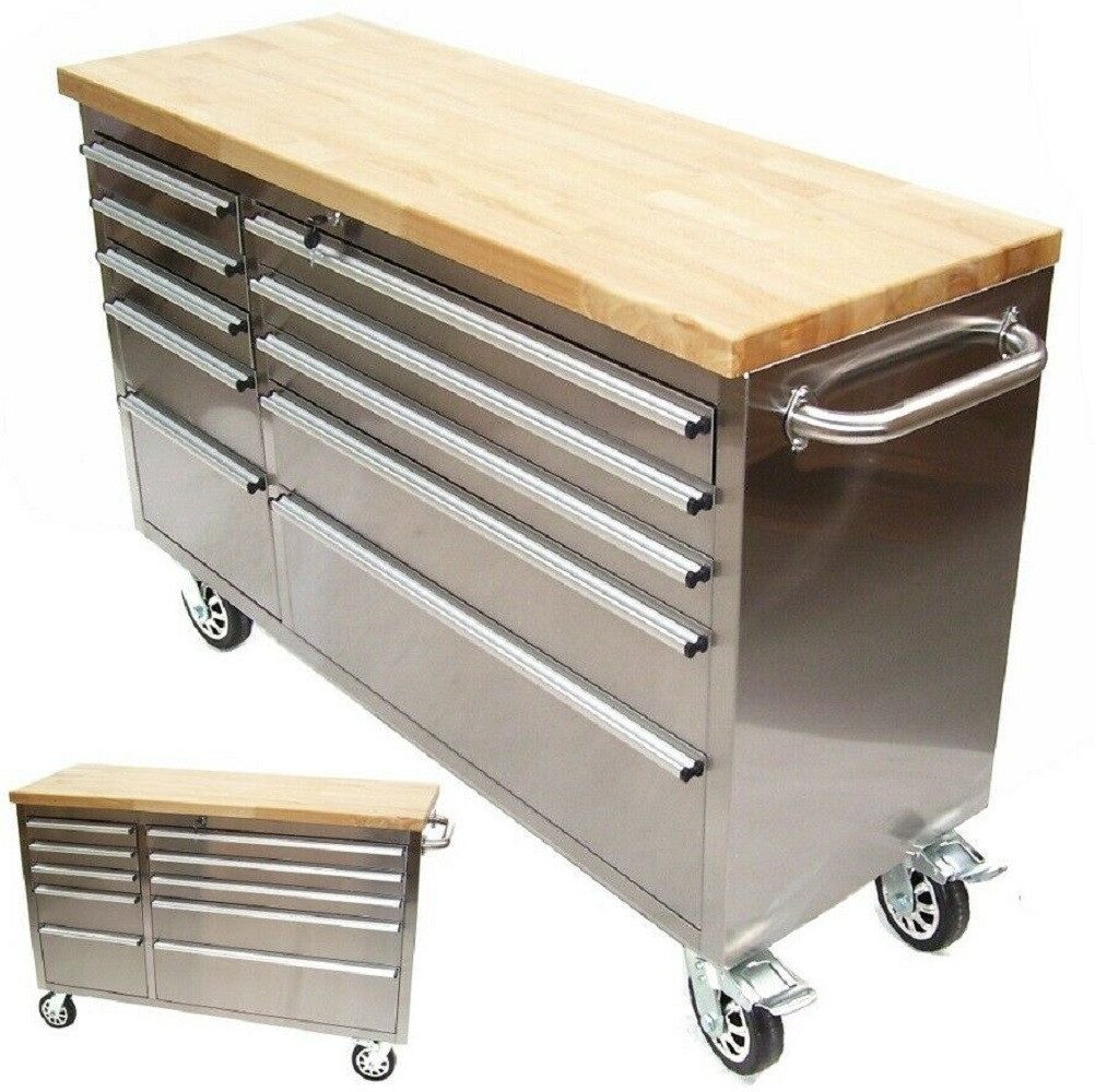 Apex Werkstattwagen Edelstahl Werkstattwagen 66062 Werkzeugwagen, (1-tlg)