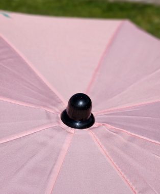Meinposten Sonnenschirm Sonnenschirm rosa PAJARO Balkonschirm UV-Schutz UPF 40+ Ø 180 cm, anknickbar