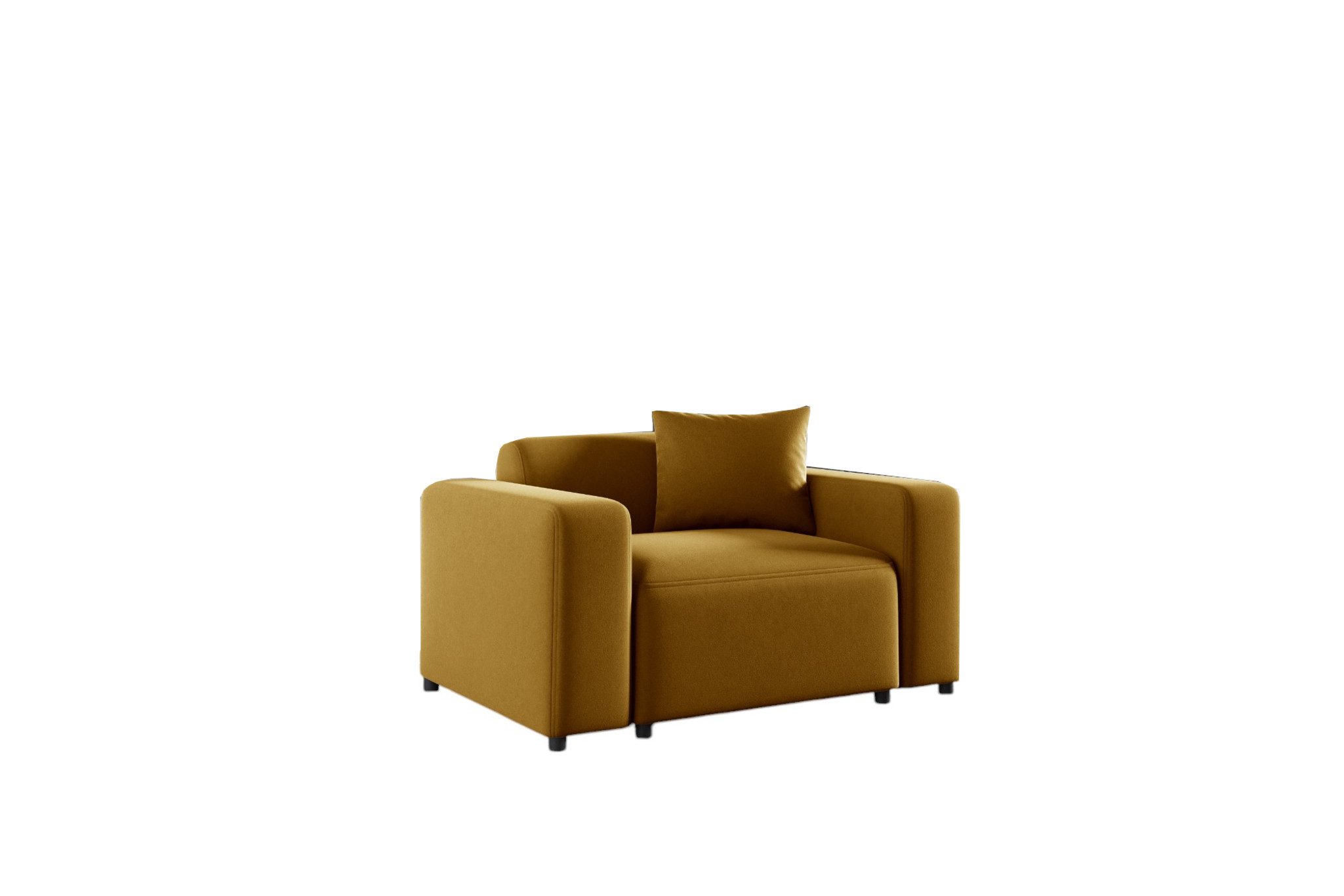 Fun Möbel Sessel Designersessel MEGAN in Stoff Salvador (Die Serie MEGAN bietet eine große Auswahl an Möbeln), inkl. ein Zierkissen