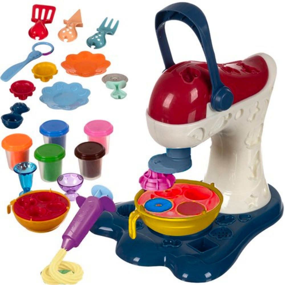 KRUZZEL Play-Doh Knetmaschine Knettstoffmasse (Spar-Set, 1-tlg., basteln, formen), fördert die Fantasie und Kreativität der Kinder