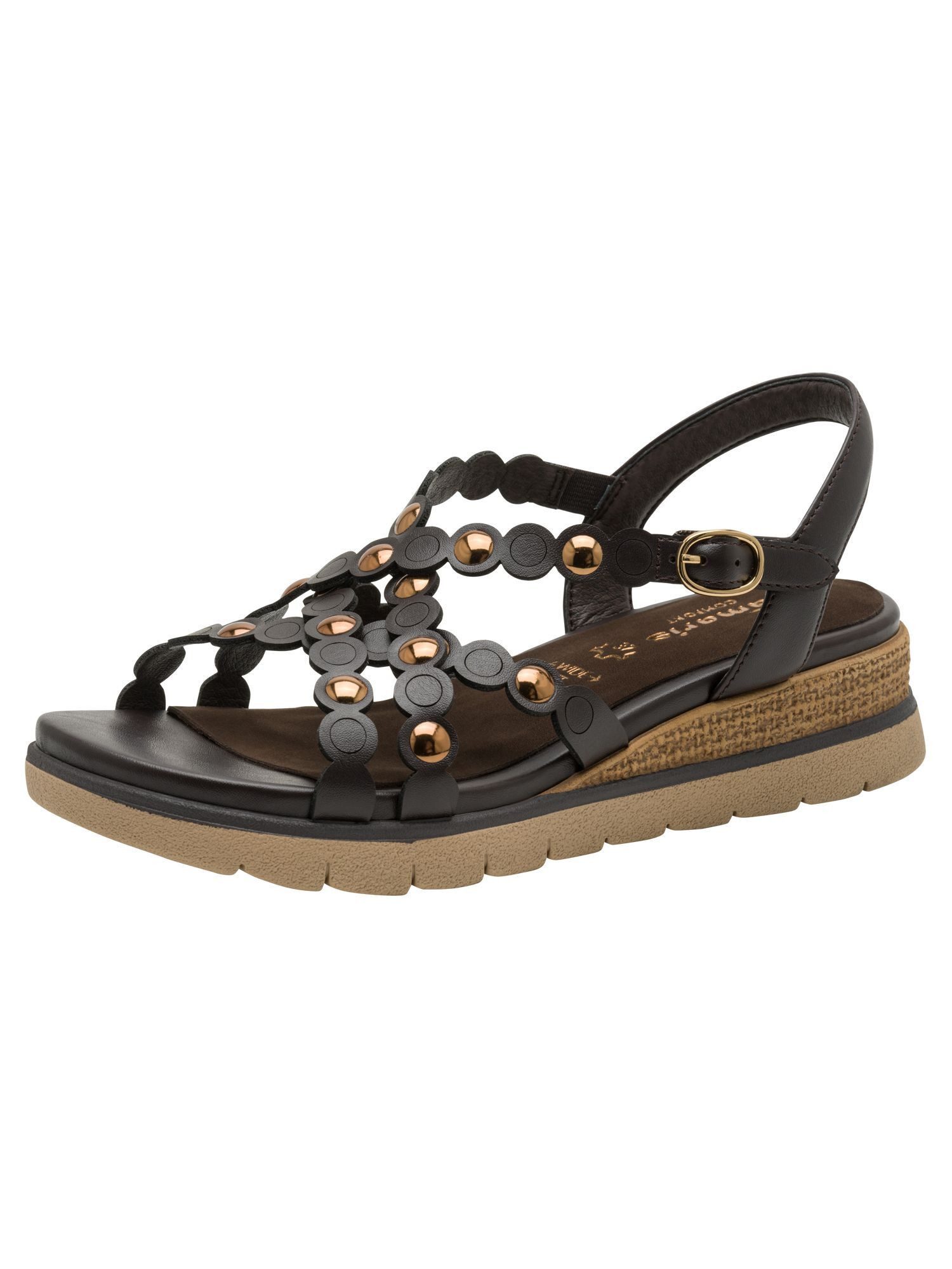 WIDE FIT comfortFit Frauen kein Absatz 8-88738-46 Plateausandaletten