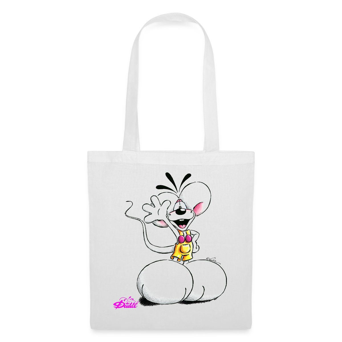 Spreadshirt Henkeltasche Diddl Diddlmaus Coole Pose günstig online kaufen
