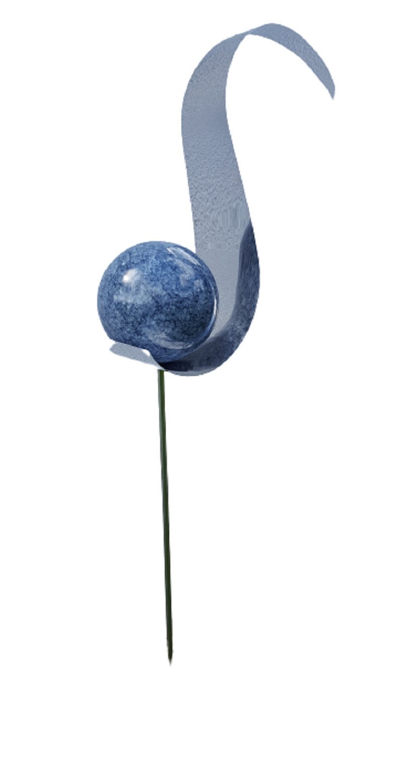 Jürgen Bocker - Gartenambiente Gartenstecker Flame Edelstahl poliert 126 cm Gartenstecker Beetstecker Dekostecker